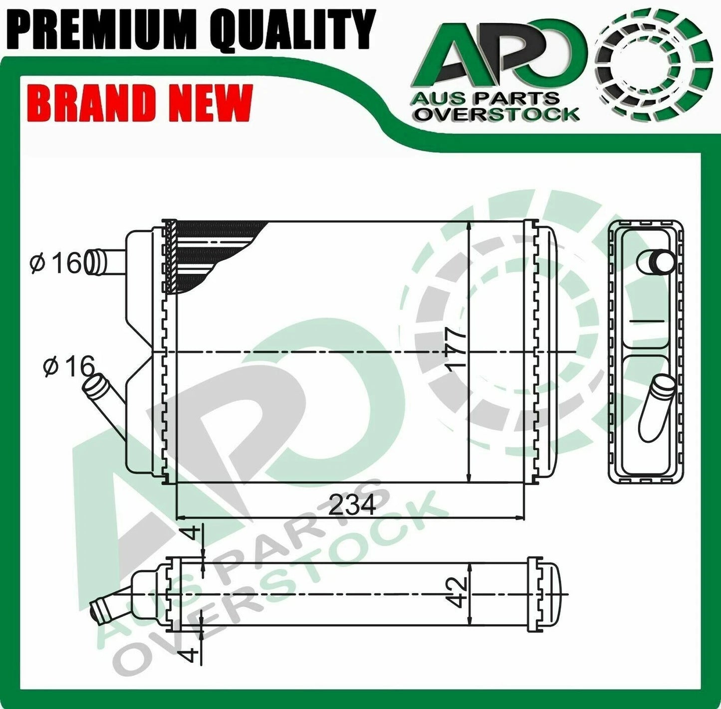 Heater Core Fits VOLVO 940 944 945 960 964 965 Petrol Diesel 9/1990-On