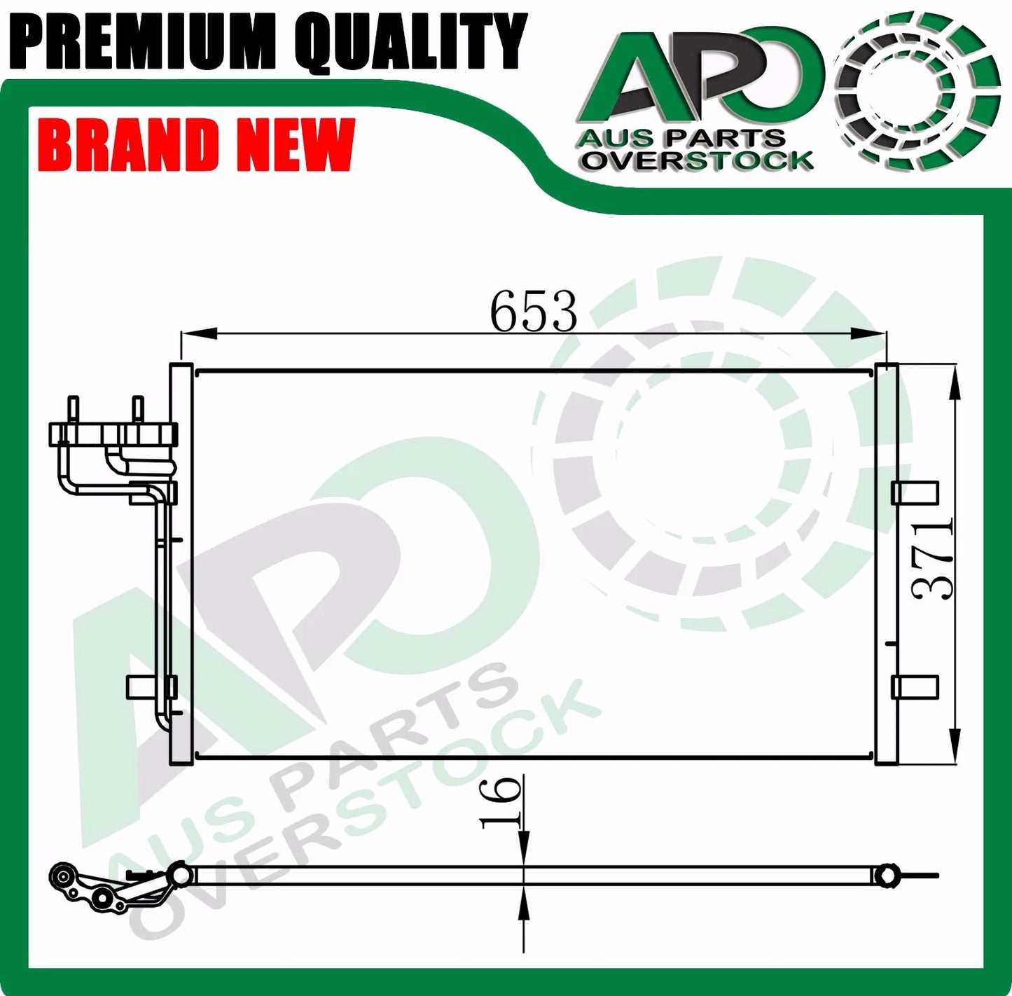 Air Condenser for FORD FOCUS LS LT LV 1.6L 1.8L 2.0L 2005-
