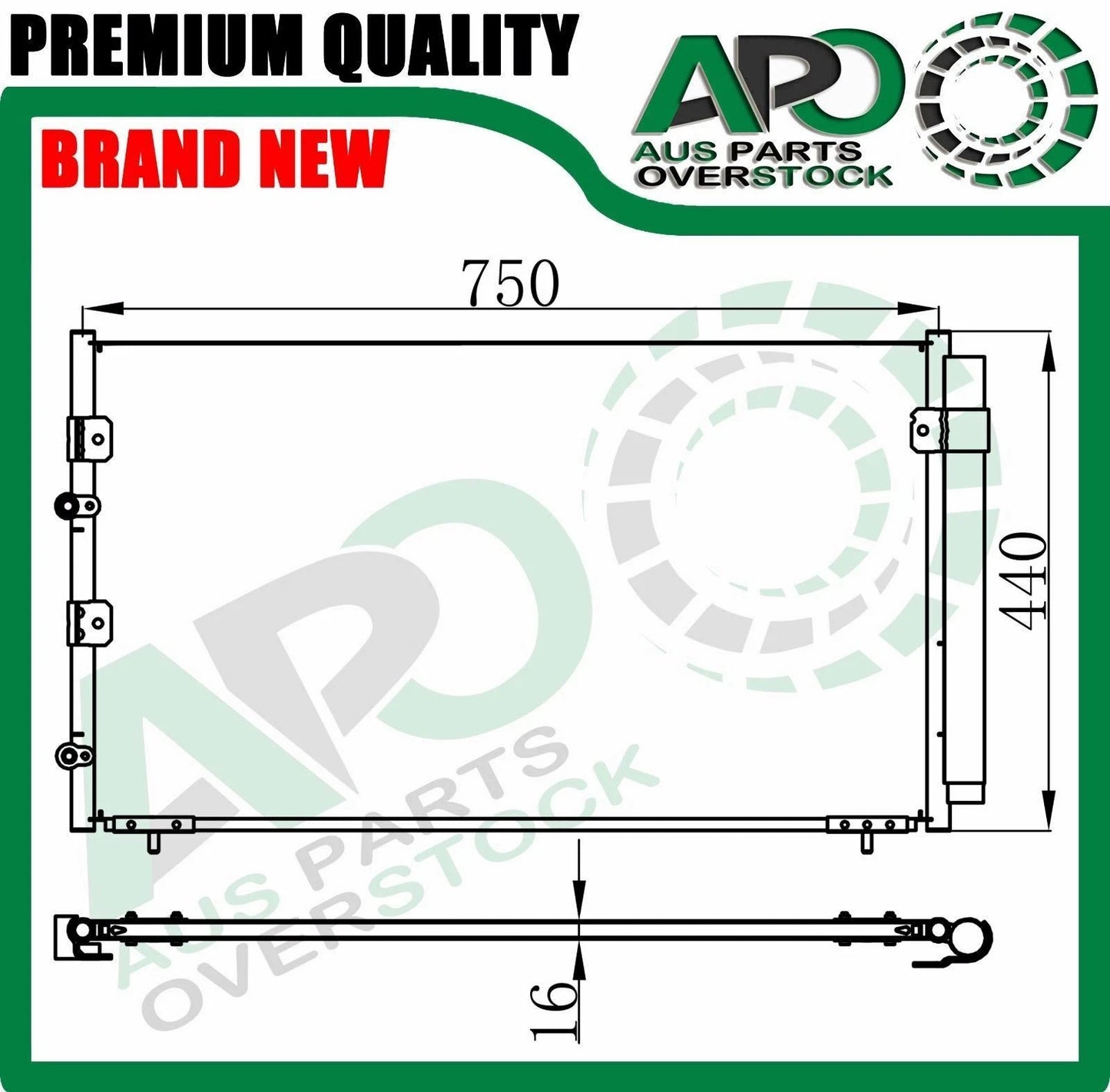 Air Condenser for TOYOTA ESTIMA ACR30R 2.4L 2000-1/2006