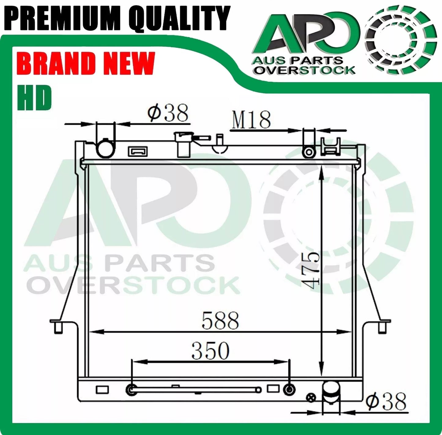 Full Alloy Radiator HOLDEN Colorado RC Rodeo RA 2.4L 3.5L Petrol 3.0L Diesel 02-