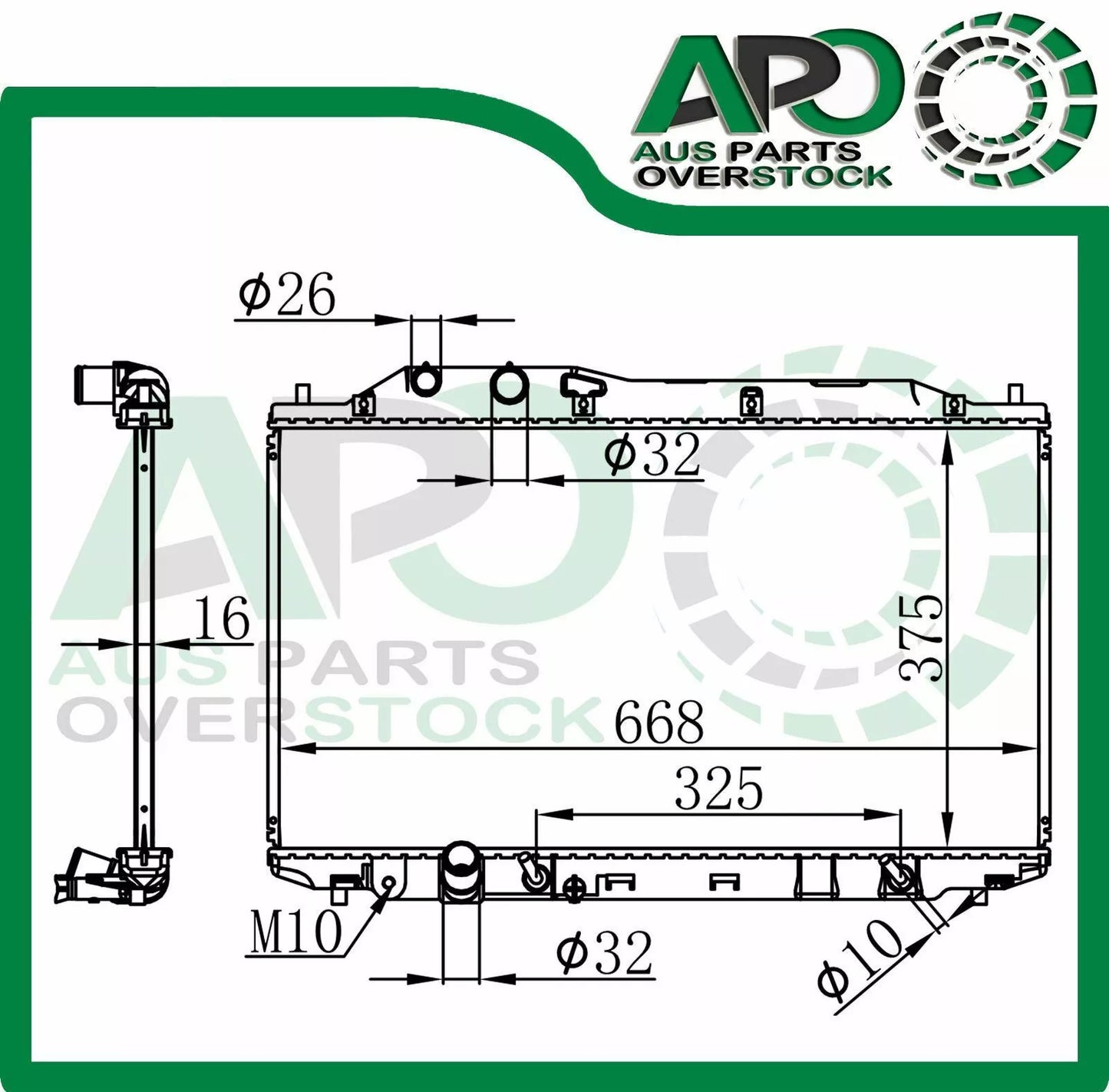 Radiator For HONDA Civic FA FB FC FD 4Dr 2/2006-On Auto & Manual