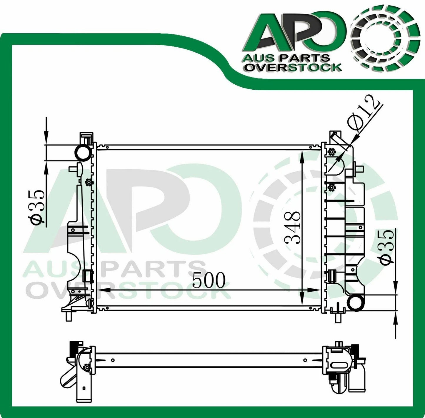Radiator SAAB 9-3 93 98-4/08 // 900 2/4Dr 1994-1998 Auto Manual