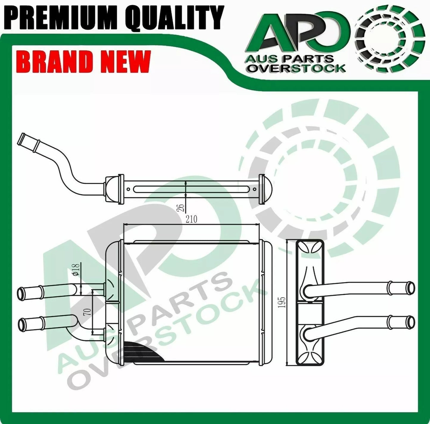 Heater Core For ALFA ROMEO 147 937 Petrol Diesel 10/2000-On