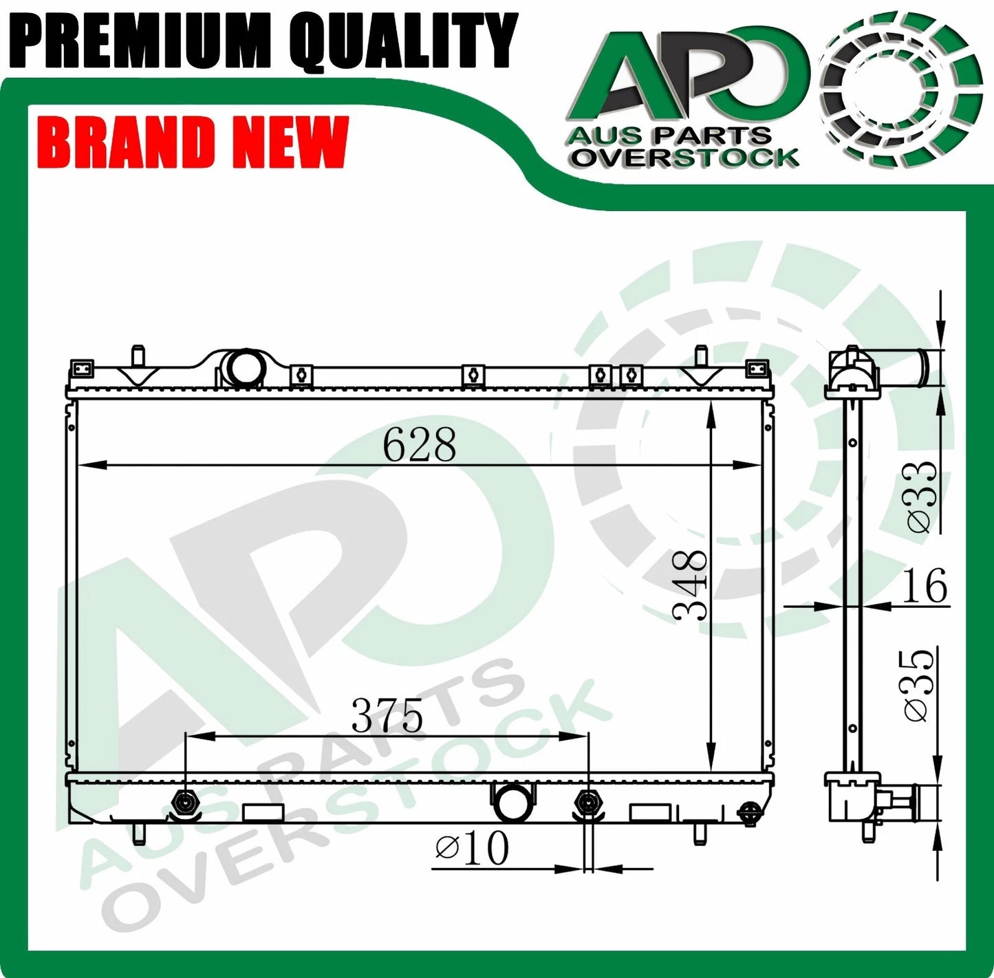 Radiator For CHRYSLER NEON 9/1999-11/2002 Auto Manual