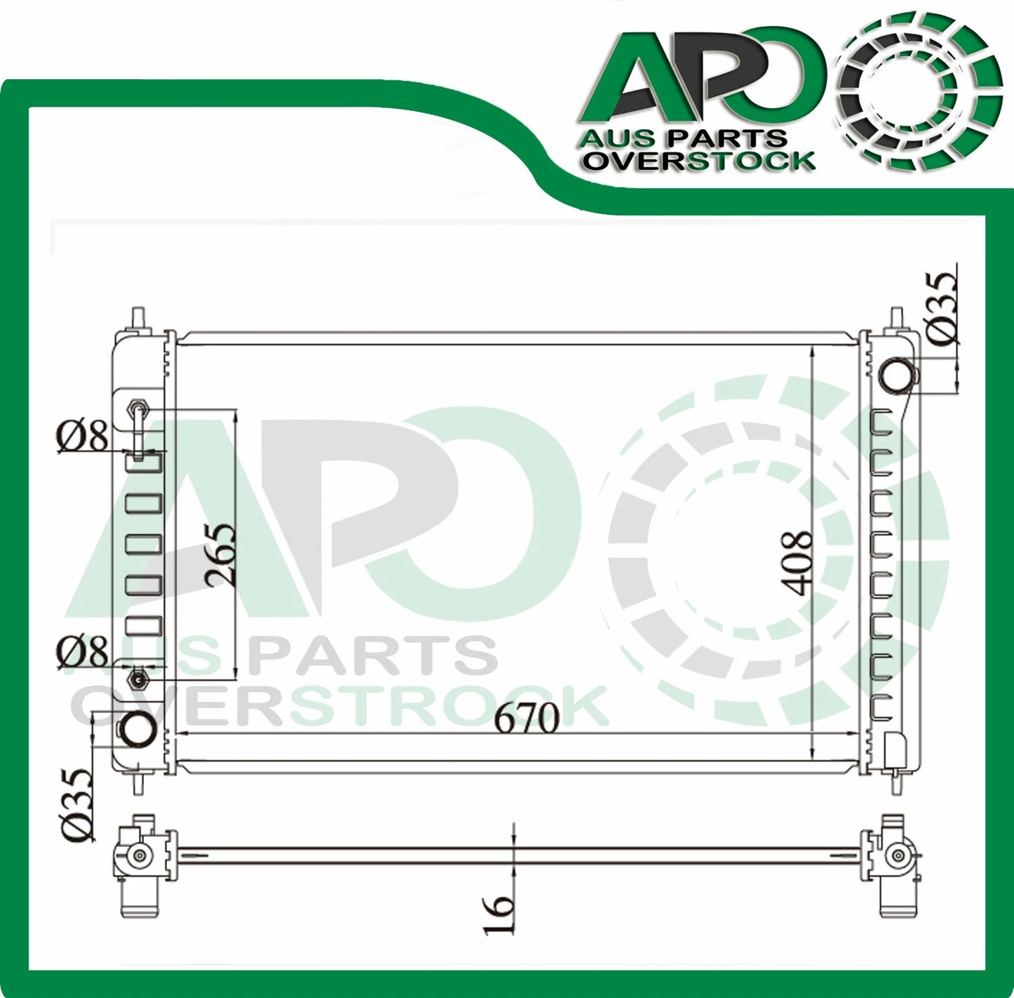 Radiator For NISSAN Maxima J32 4Dr Auto Manual 2/2009-2013