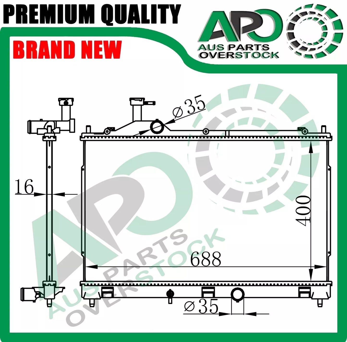 Radiator for ECLIPSE CROSS YA YB 1.5L Petrol Turbo 2017-On