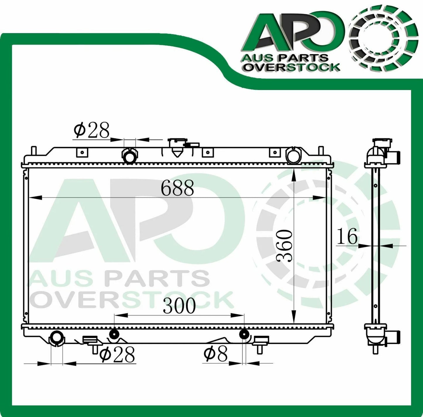 Radiator For NISSAN PULSAR N16 Hatchback Auto Manual 5/2000-1/2006