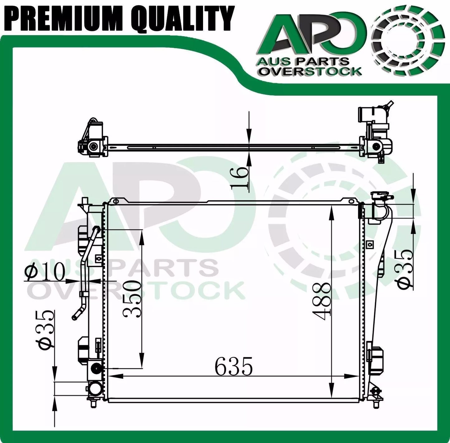 Radiator For KIA Optima TF 2.4L Auto Manual 2/2010-6/2015