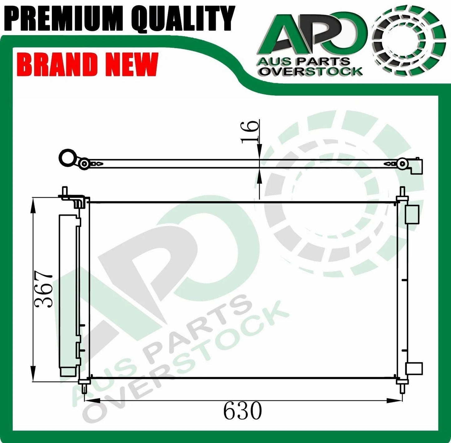 Air Condenser for NISSAN Cube Z12 1.6L 6/2010-On