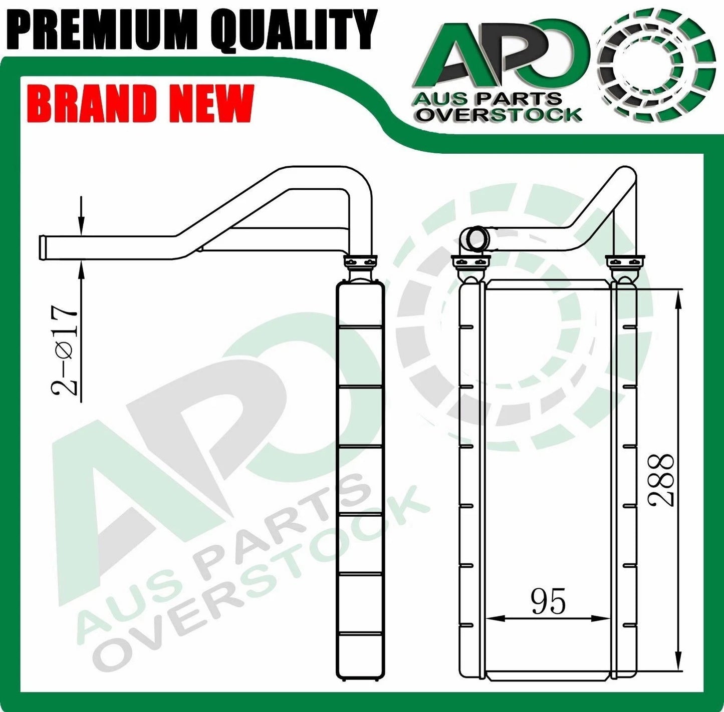 Heater Core For HONDA CR-V CRV RD4 RD5 RD6 RD7 12/2001-1/2007 type 1