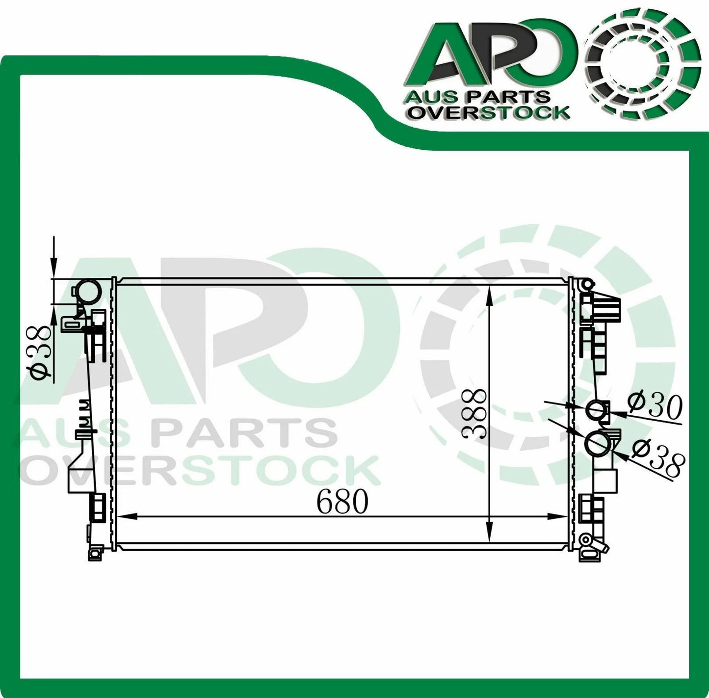 Radiator For Mercedes VITO W639 109 110 111 113 115 116 120 122 CDI Diesel 2003-2014