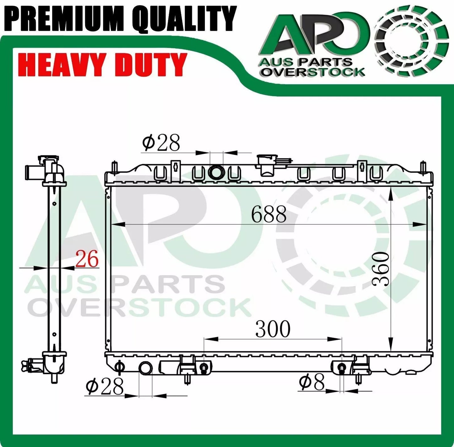 Radiator For NISSAN PULSAR N16 Sedan 5/2000-1/2006 Auto Manual