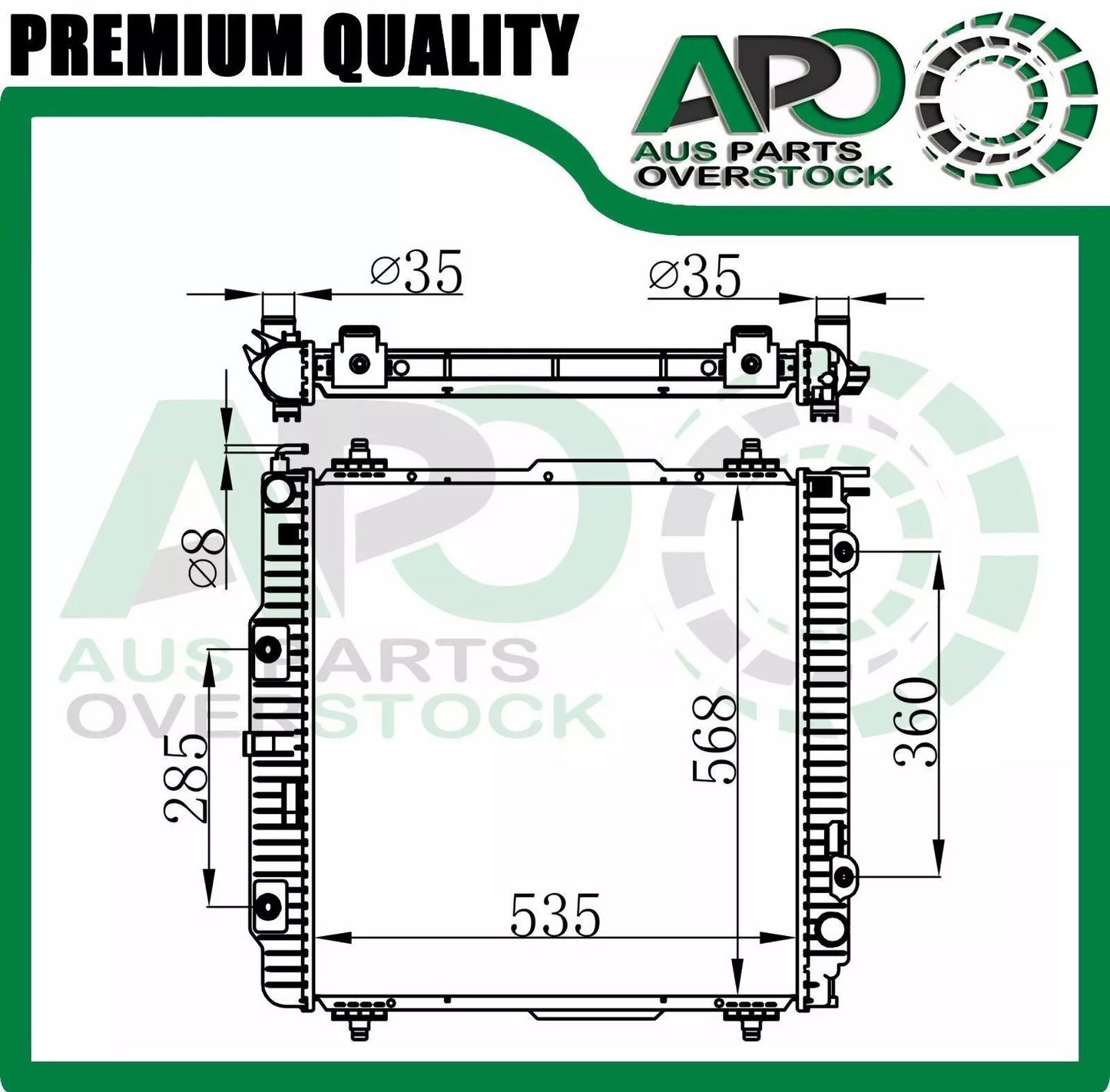 Radiator For MERCEDES G CLASS W461 G500 5.0L / G55 AMG 5.5L V8 2002-2011