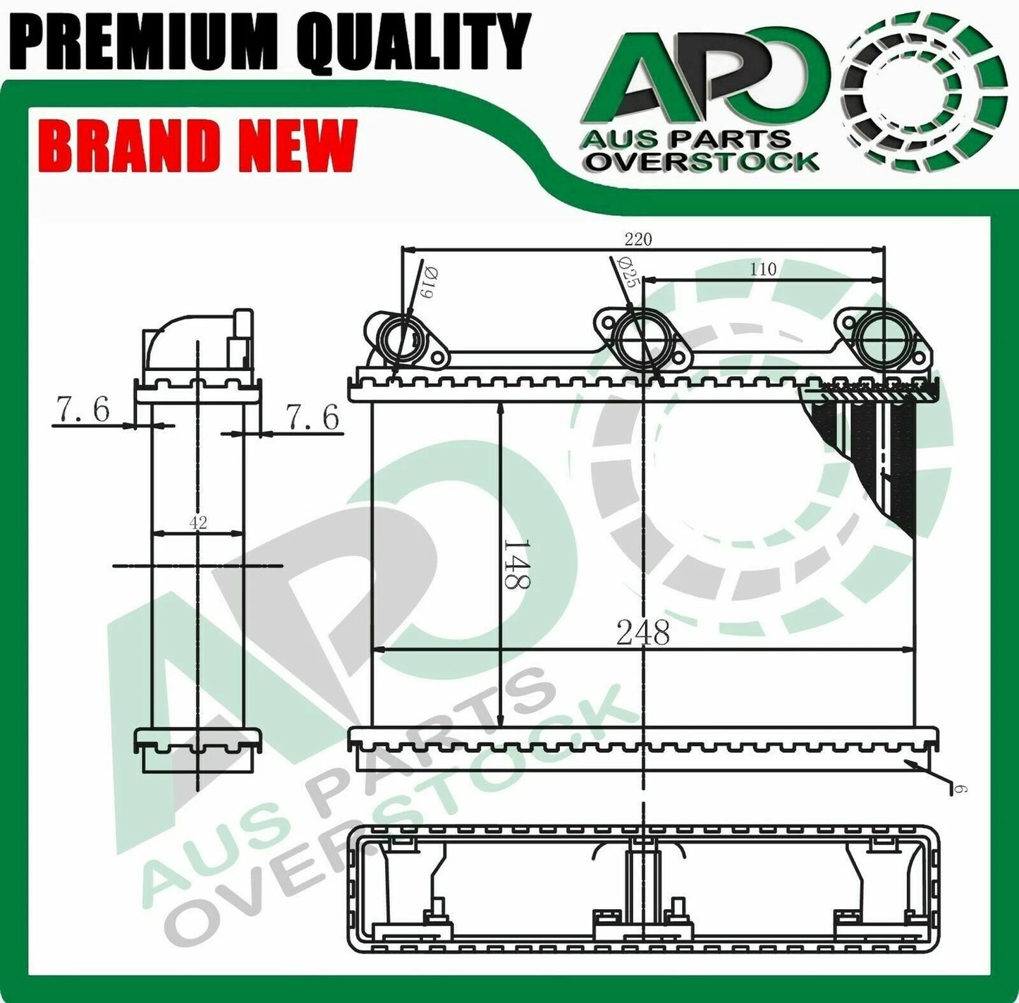 Heater Core For BMW 5 Series E34 518 520 524 525 530 535 540 987-1995