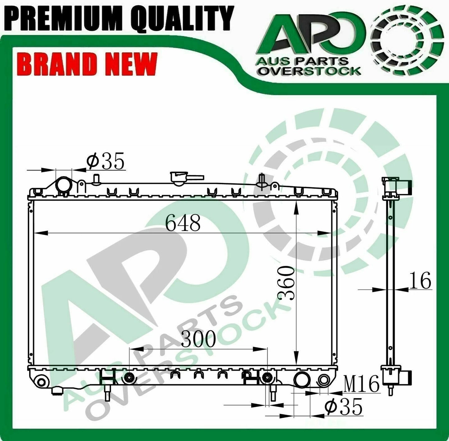 Radiator For NISSAN 180SX 1/89-7/94 // SILVIA S13 2.0L SR20DE