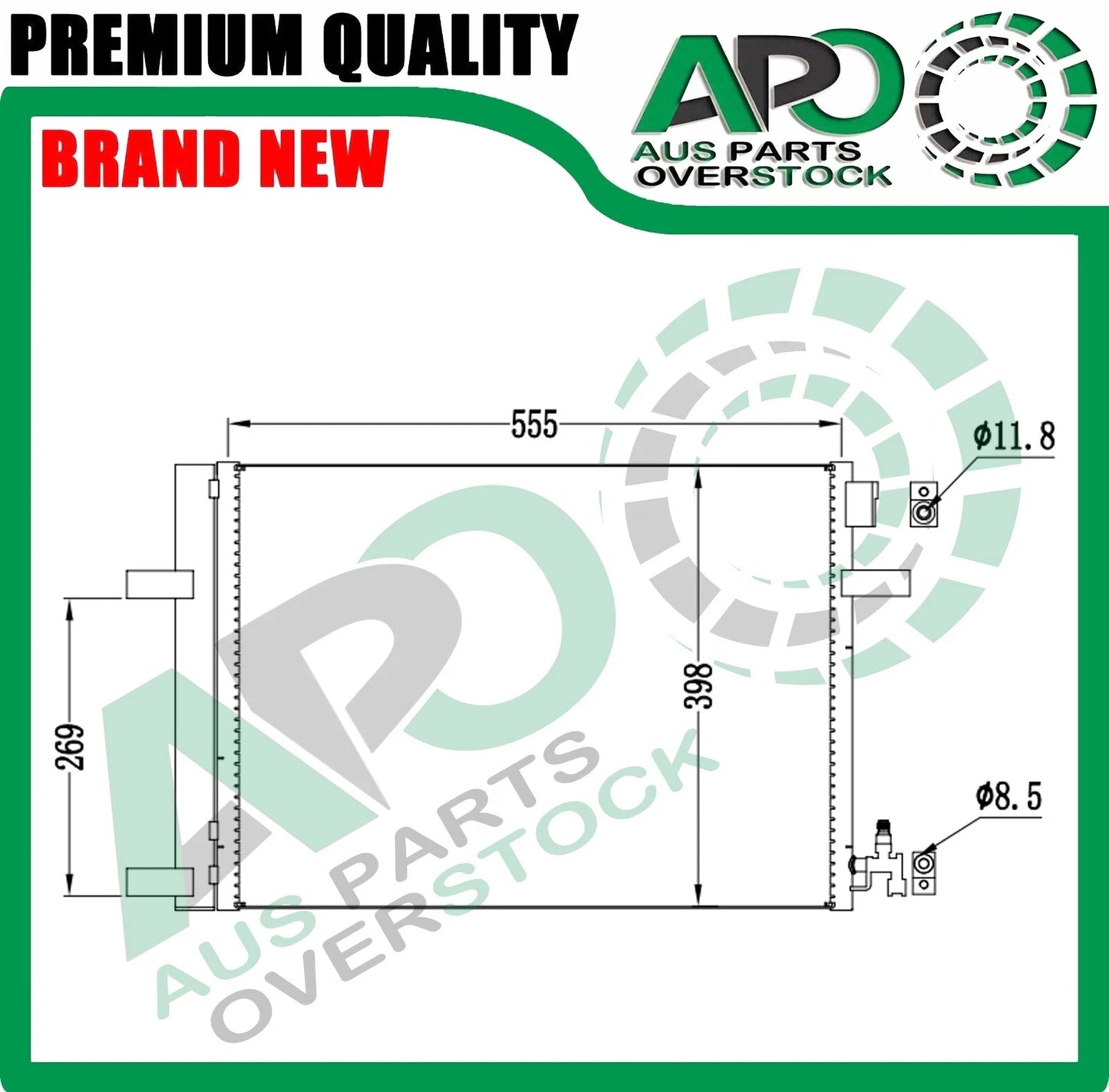 Air Conditioning Condenser FOR HOLDEN CRUZE JG JH 2008-ON