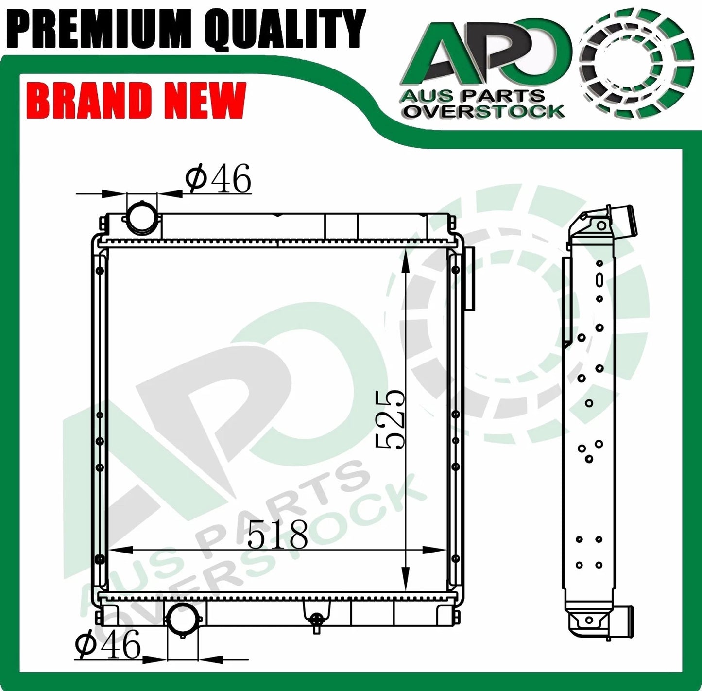 Radiator For Mitsubishi Canter FE83P FE84P FE85P 4D34-3AT 3.9L 2005-On