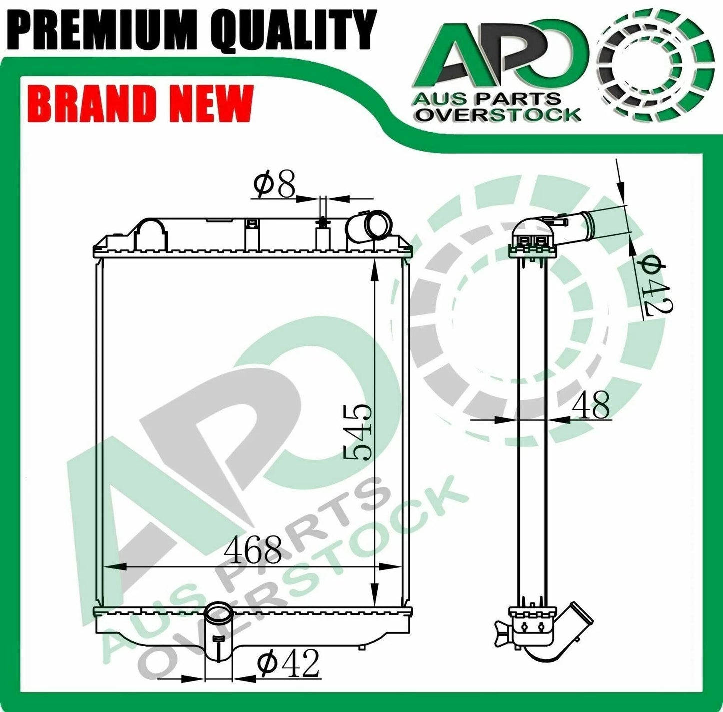 Radiator For TOYOTA DYNA XZU307 XZ327 XZU337 XZU347 2003-On