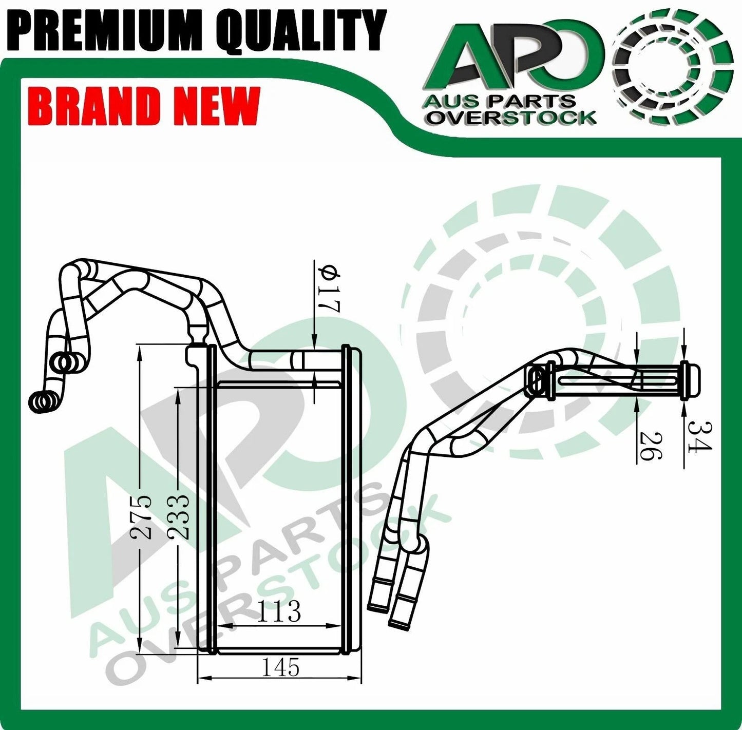 Heater Core For MITSUBISHI TRITON MN ML Petrol Diesel 07/2006-