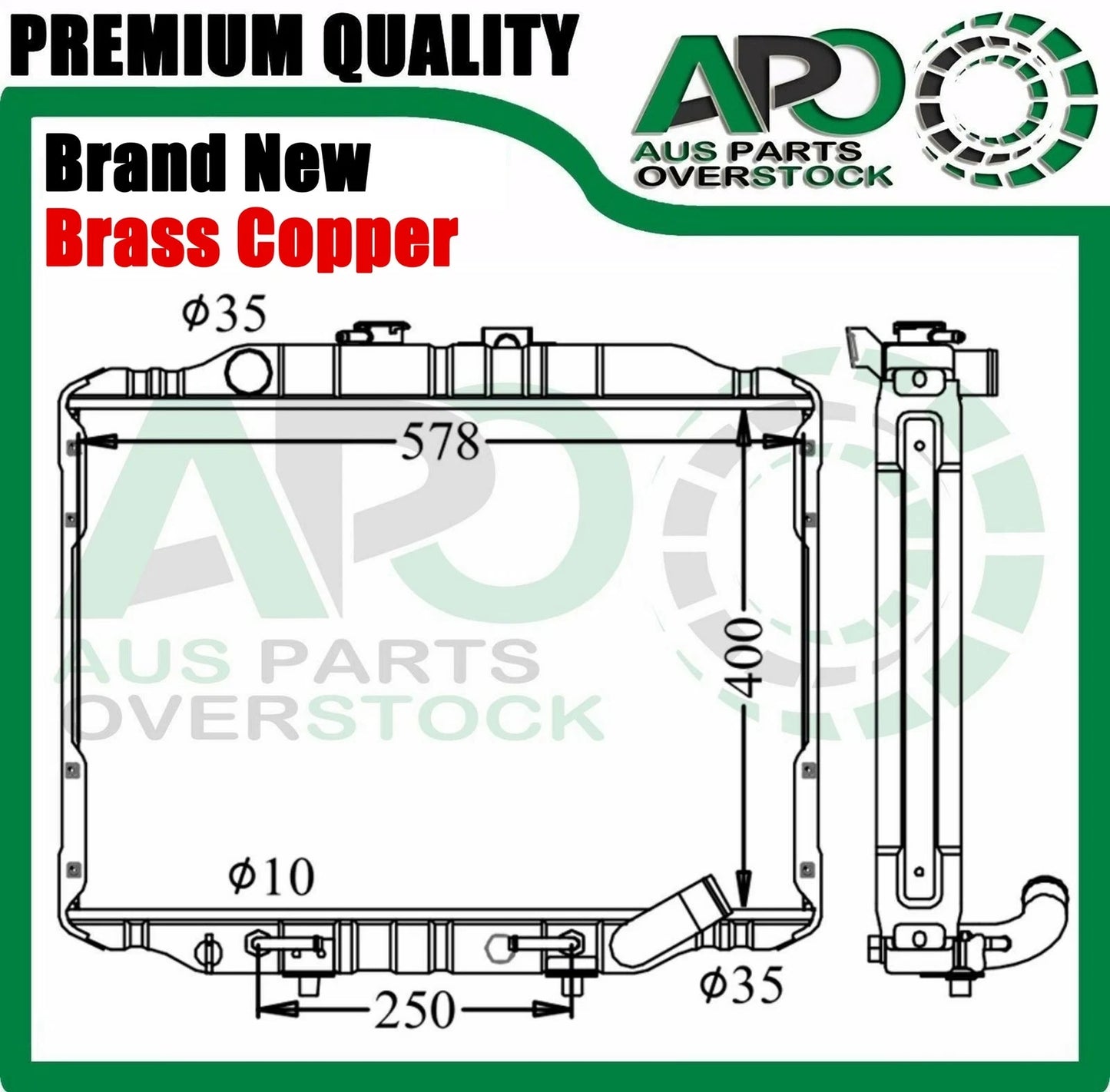 3 Row Copper Brass Radiator For Mitsubishi Delica Express L300 SJ Starwagon 1986-2007