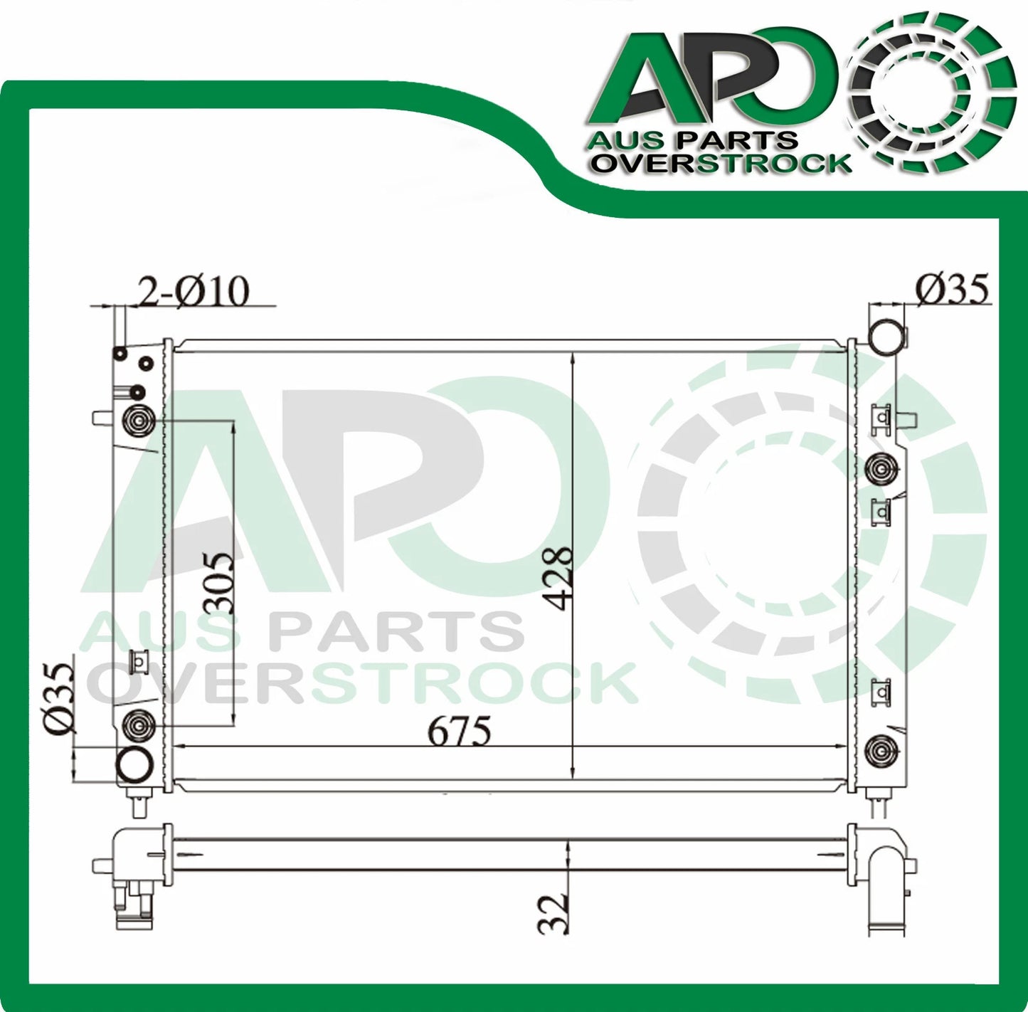 Radiator HOLDEN Commodore VT VX VU V8 5.7L AT/MT 97-9/02