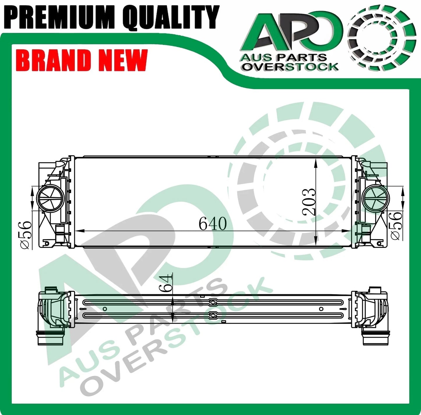 Intercooler For VOLKSWAGEN CRAFTER 2E 2F2.0TDi Diesel 2006-12/2016