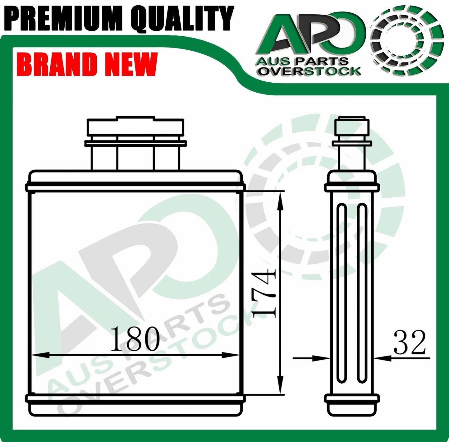 Heater Core For AUDI A1 8X 5/2010-11/2014