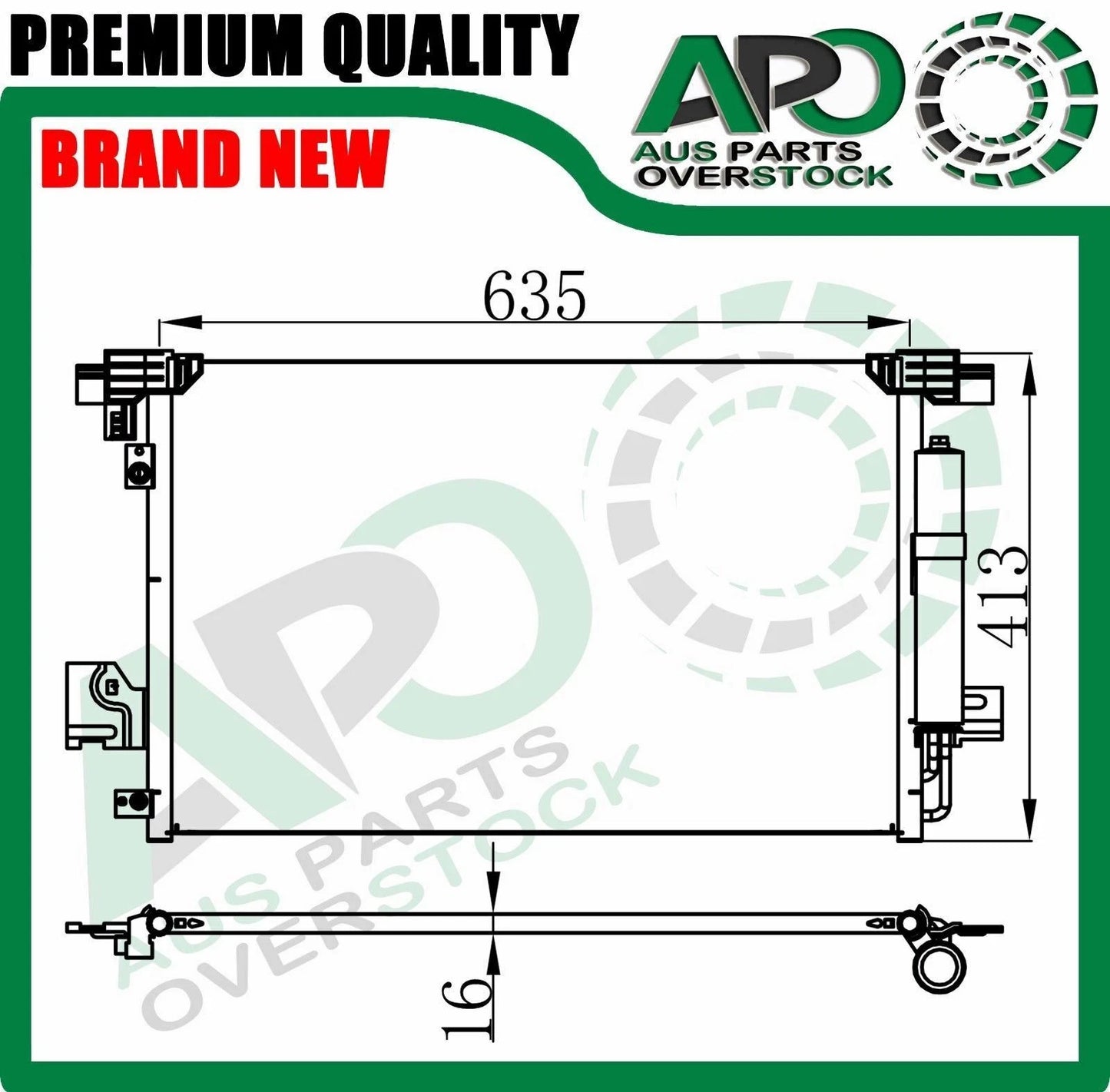 AC Condenser for MITSUBISHI Outlander ZG ZH 2006-2012