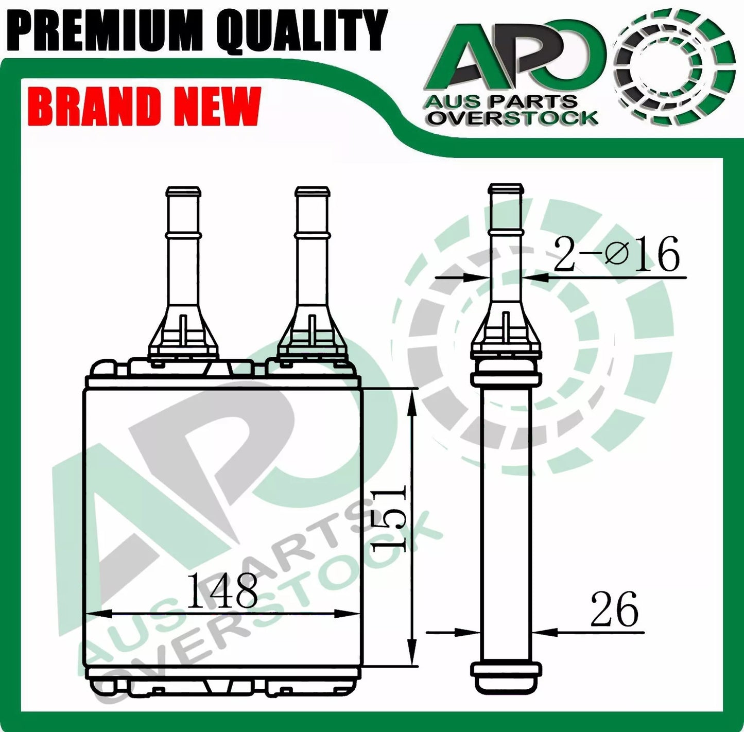 Heater Core for HOLDEN FRONTERA 1995-2003 *Check Description*