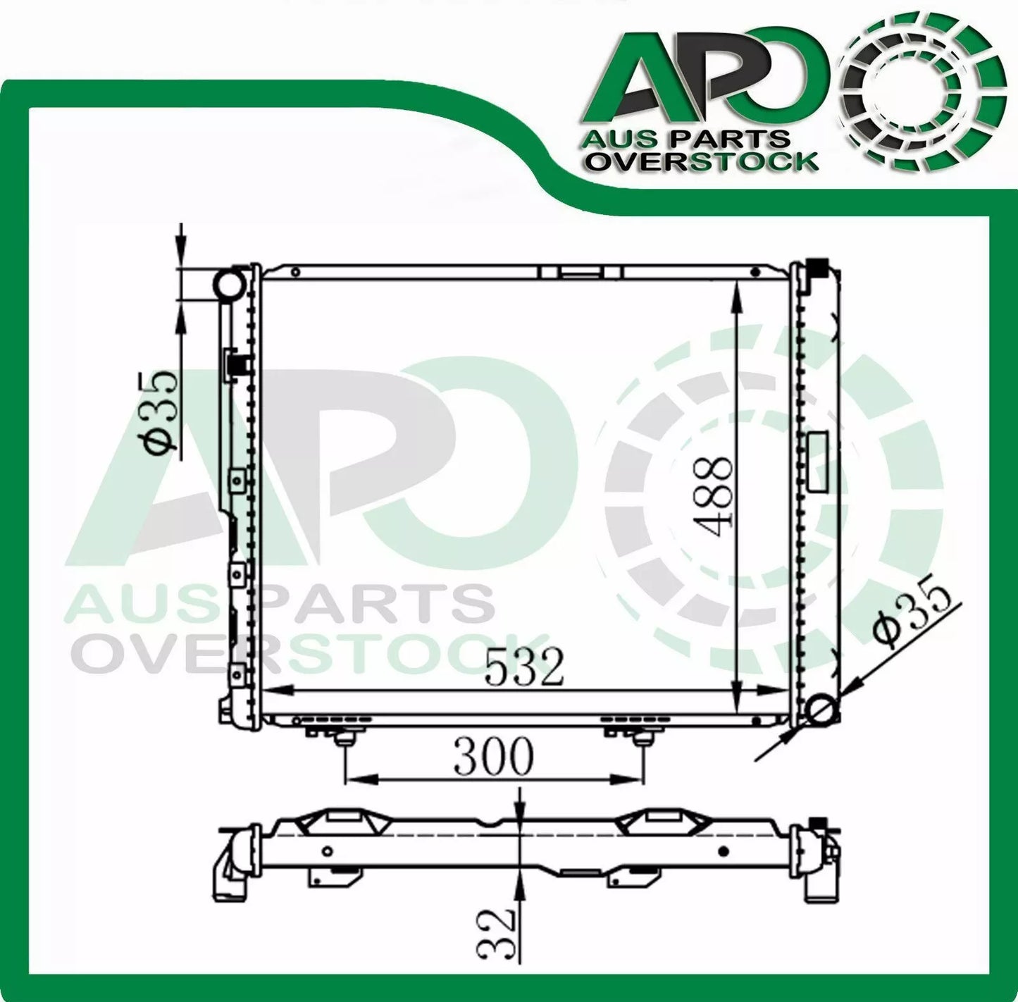 Radiator For MERCEDES E Class W124 200D 200TD 250TD 300D Auto 1986-1995