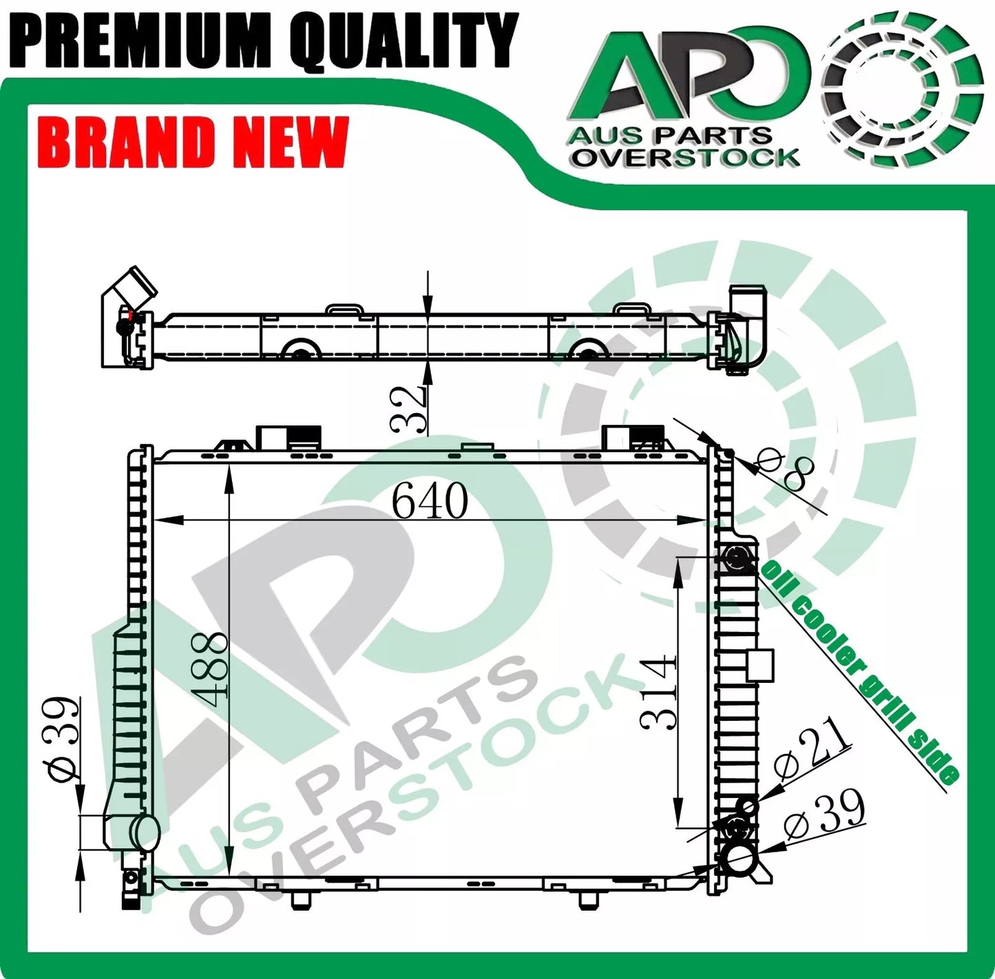 Radiator For MERCEDES E CLASS W210 E55 AMG 5.4L Petrol 1995-2002