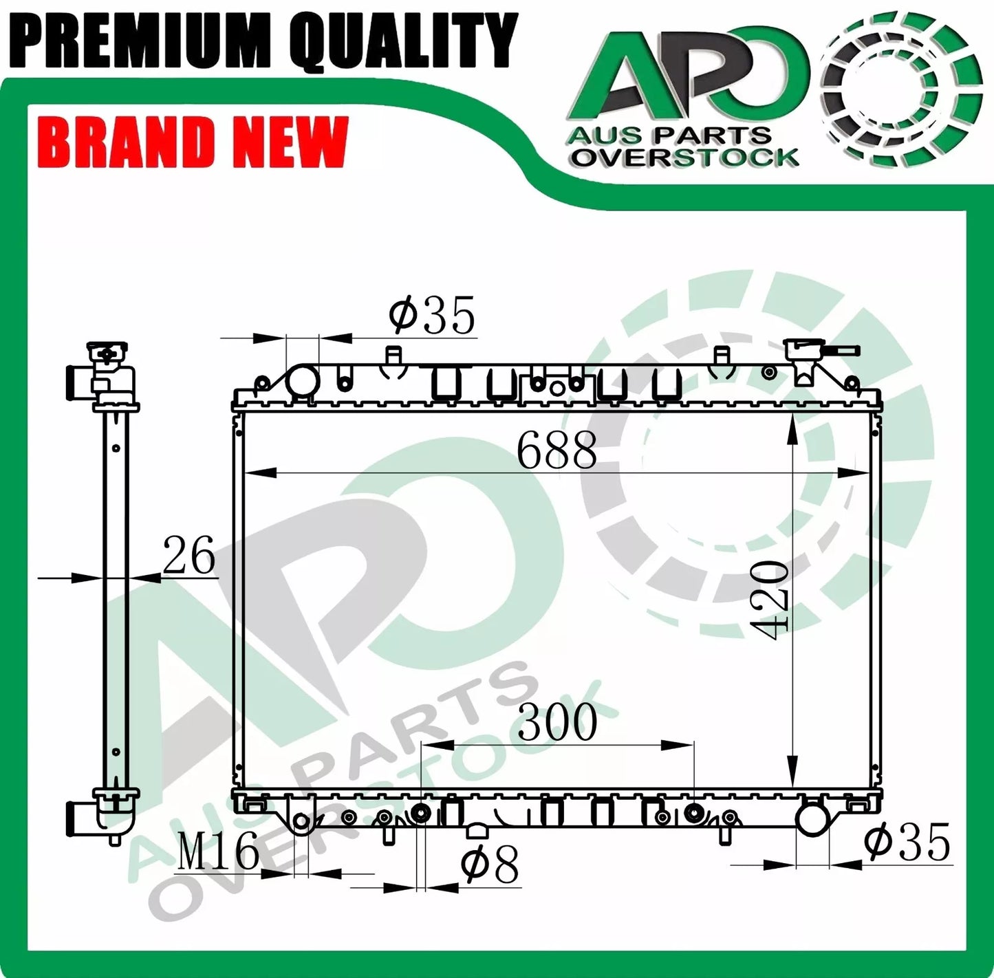 Radiator For NISSAN Vanette Serena KBC23 VAJC23 1.6L 2.0L 1991-On