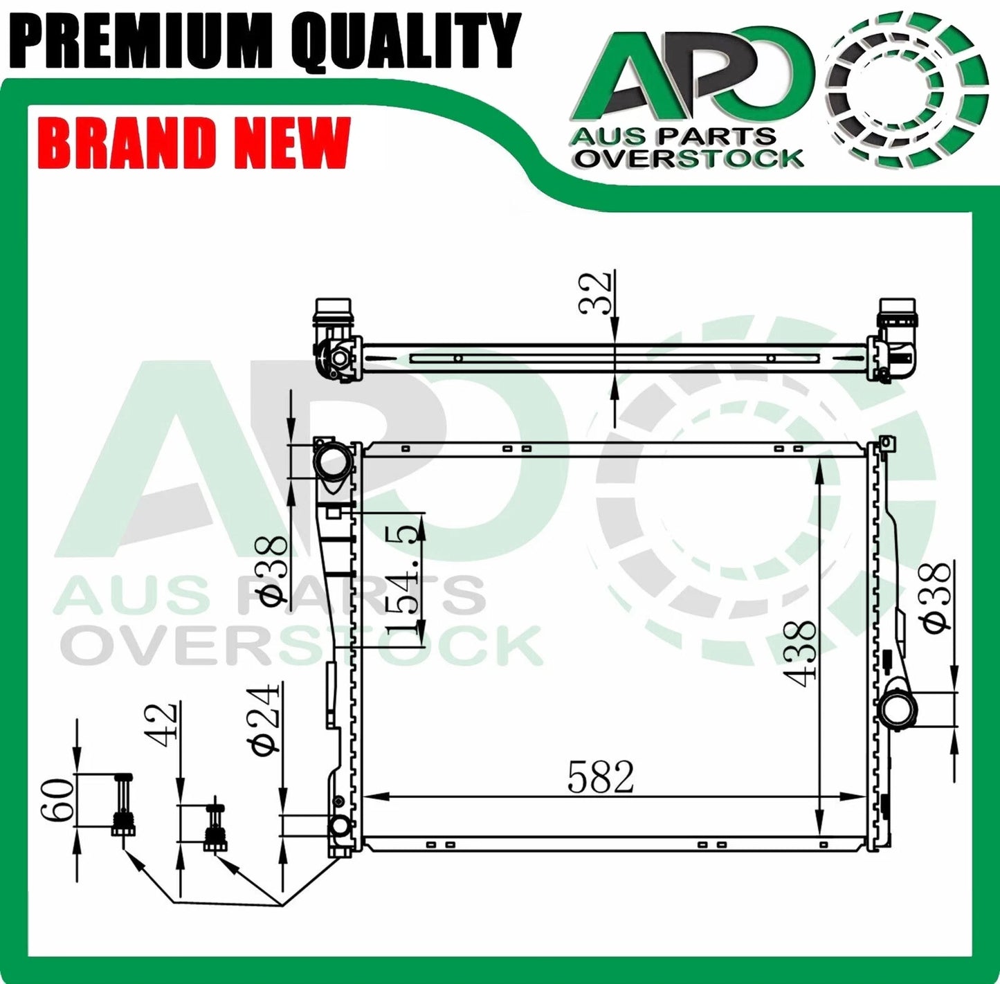 Radiator For BMW 3series E46 8/1998-5/2005 Z4 E85 7/2003-
