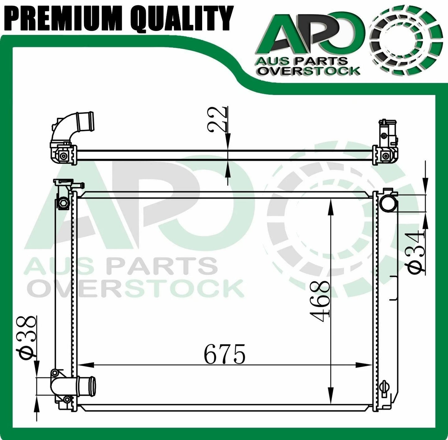 Radiator For LEXUS RX400H MHU38R 3.3L V6 Hybrid Auto Manual 2005-2008
