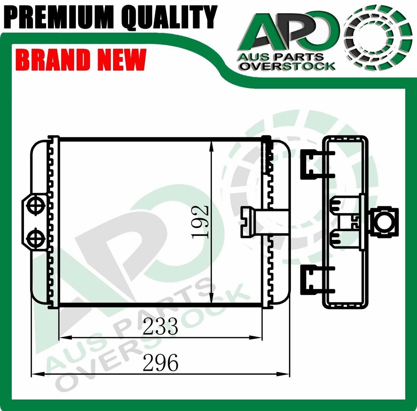 Heater Core For MERCEDES R107 280SL 300SL 350SL 380SL 420SL 450SL 500SL 560SL