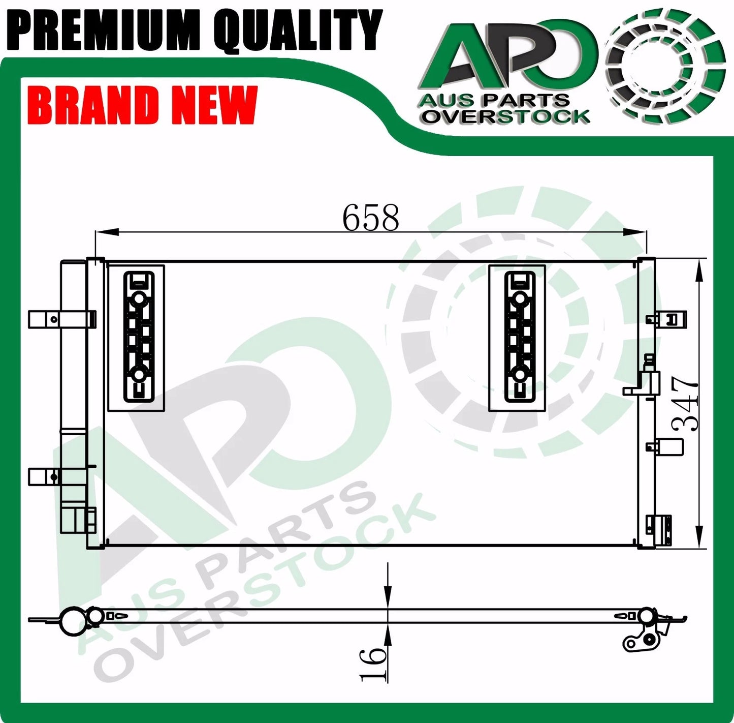 Air Condenser for AUDI RS4 B8 4/2007-On // RS5 B8 3/2010-On