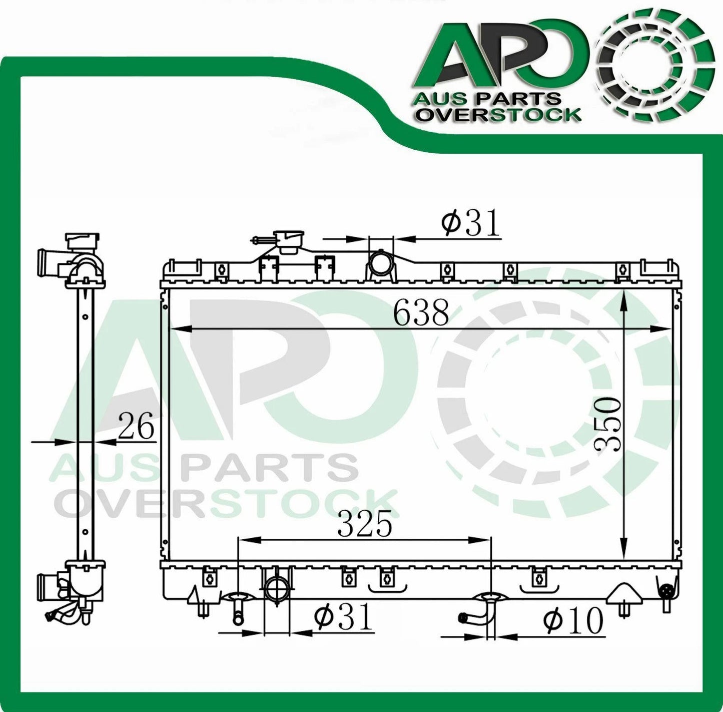 Radiator FOR TOYOTA CELICA AT200 1.8L 7A-FE Coupe ST 5/1995-1999