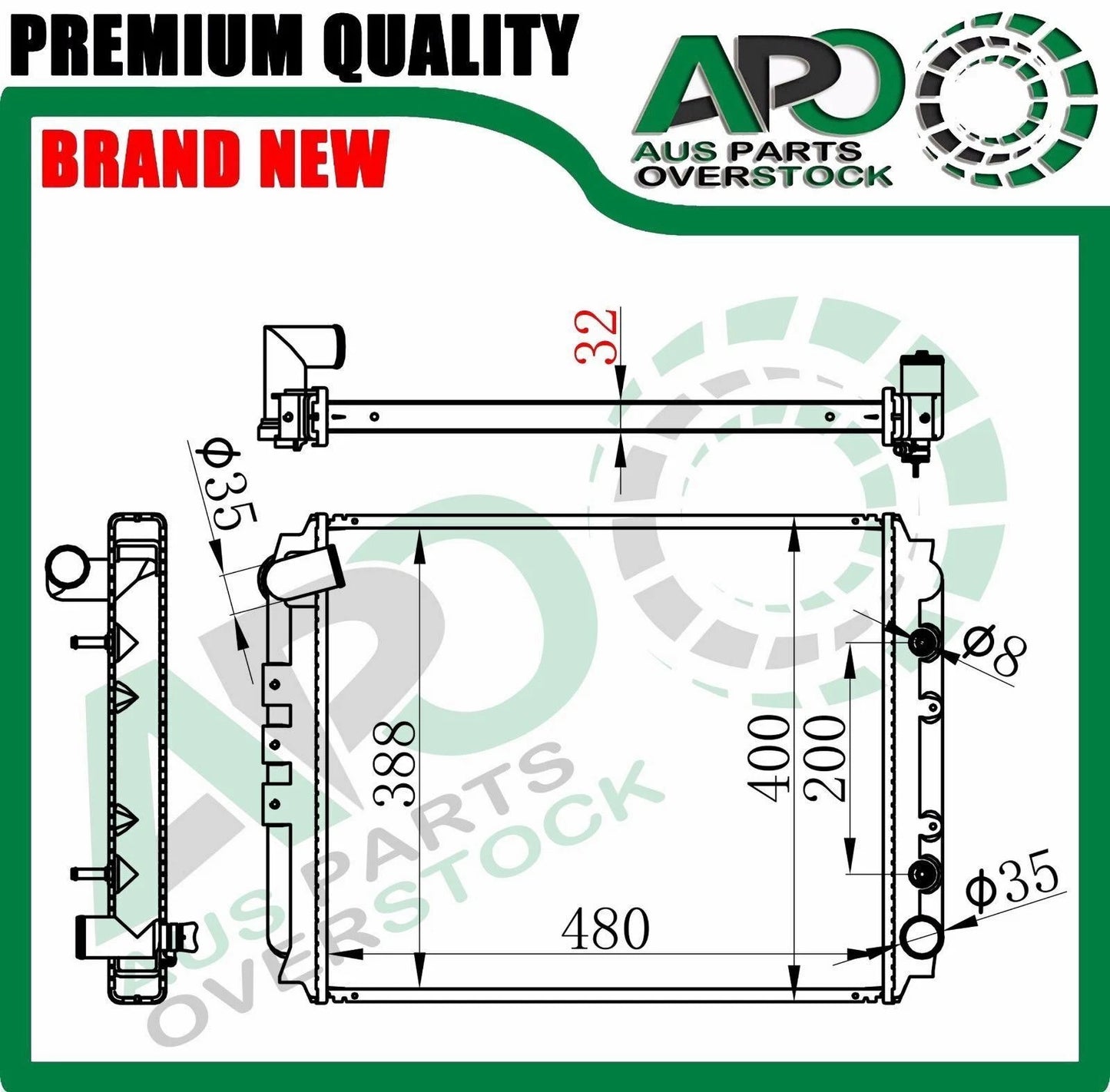 Radiator For NISSAN Vanette Serena C22 2.0L 2.4L Auto Manual 1986-1992