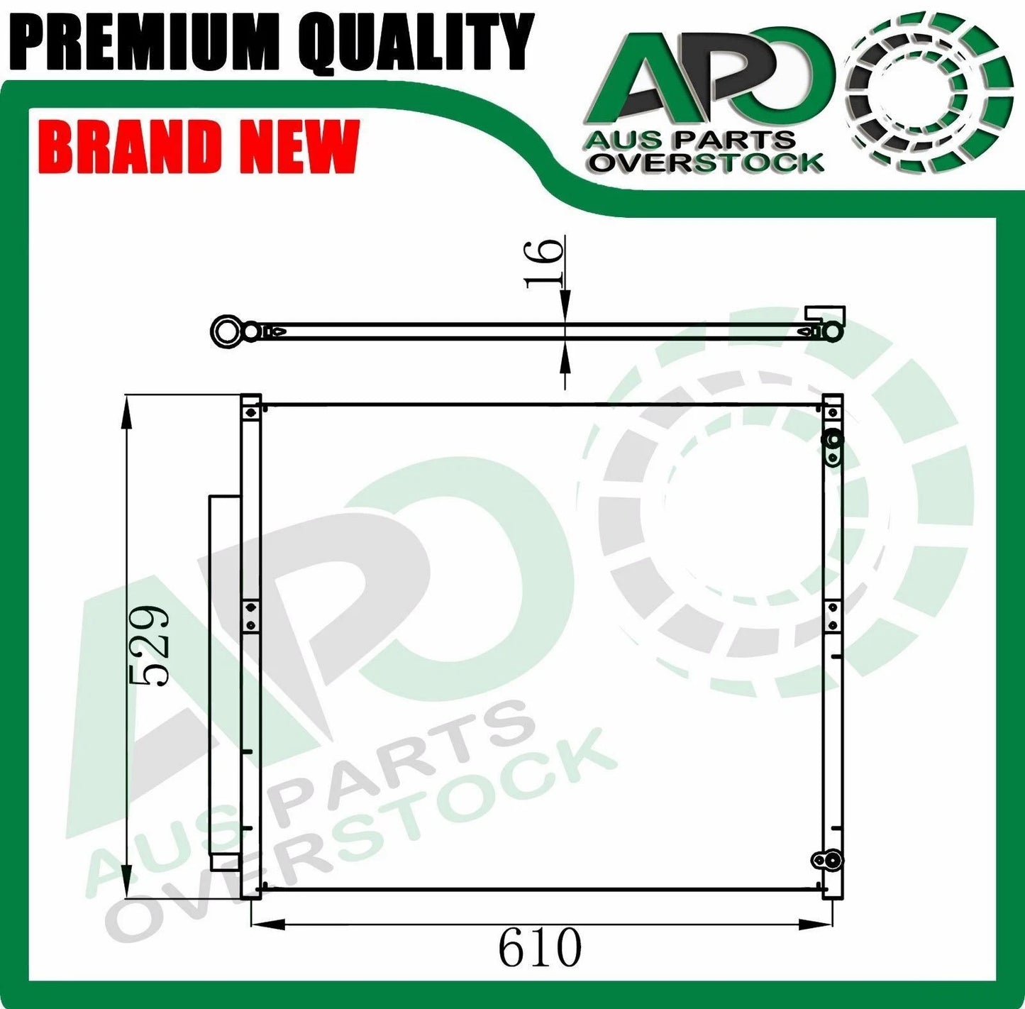 Air Condenser for TOYOTA LANDCRUISER PRADO GRJ120R TRJ120R 2004-2009
