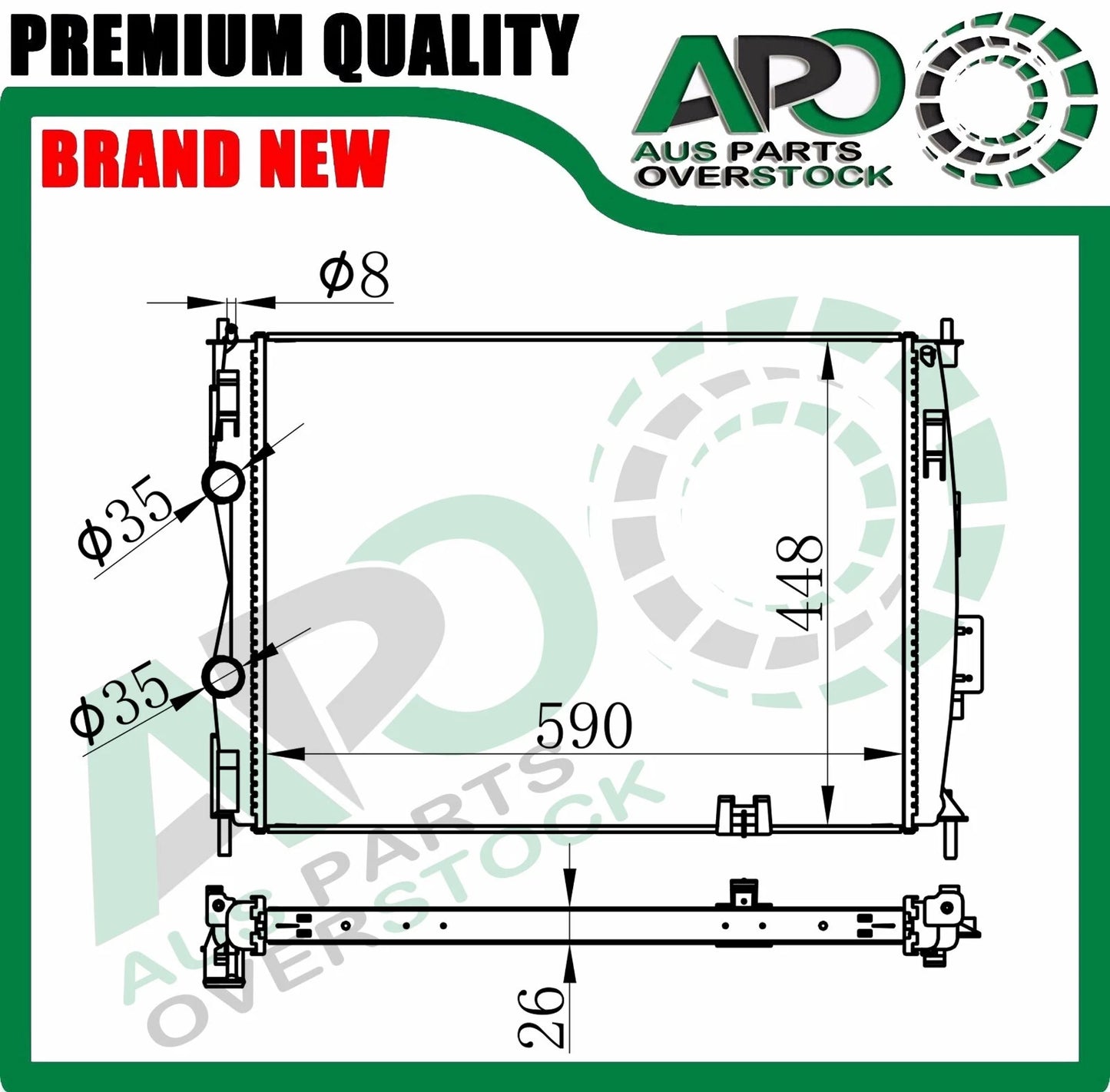 Radiator For NISSAN DUALIS J10 2.0L Petrol Auto Manual 2007-On