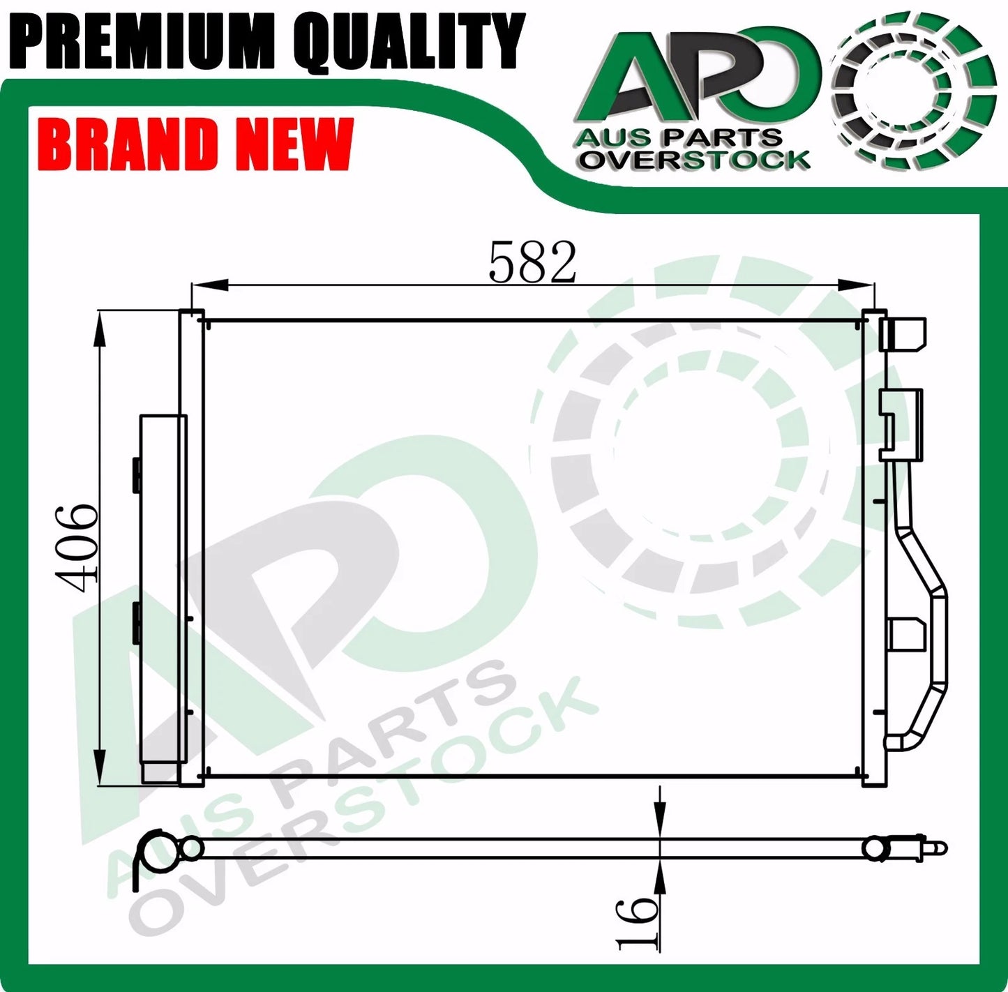 Air Condenser For HOLDEN BARINA TM 1.6L 2011-