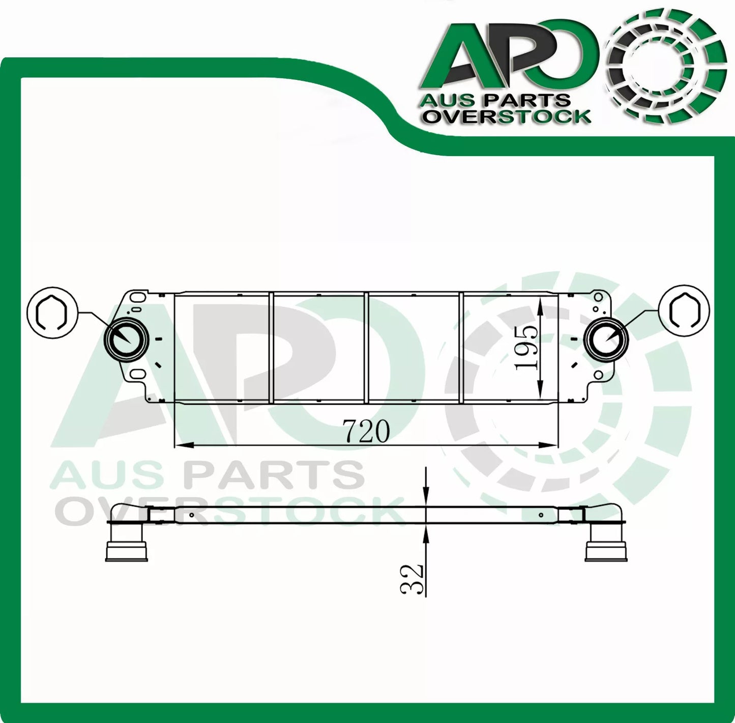INTERCOOLER FOR VOLKSWAGEN TRANSPORTER T6 SF SG 2.0TDi Diesel 4/2015-On