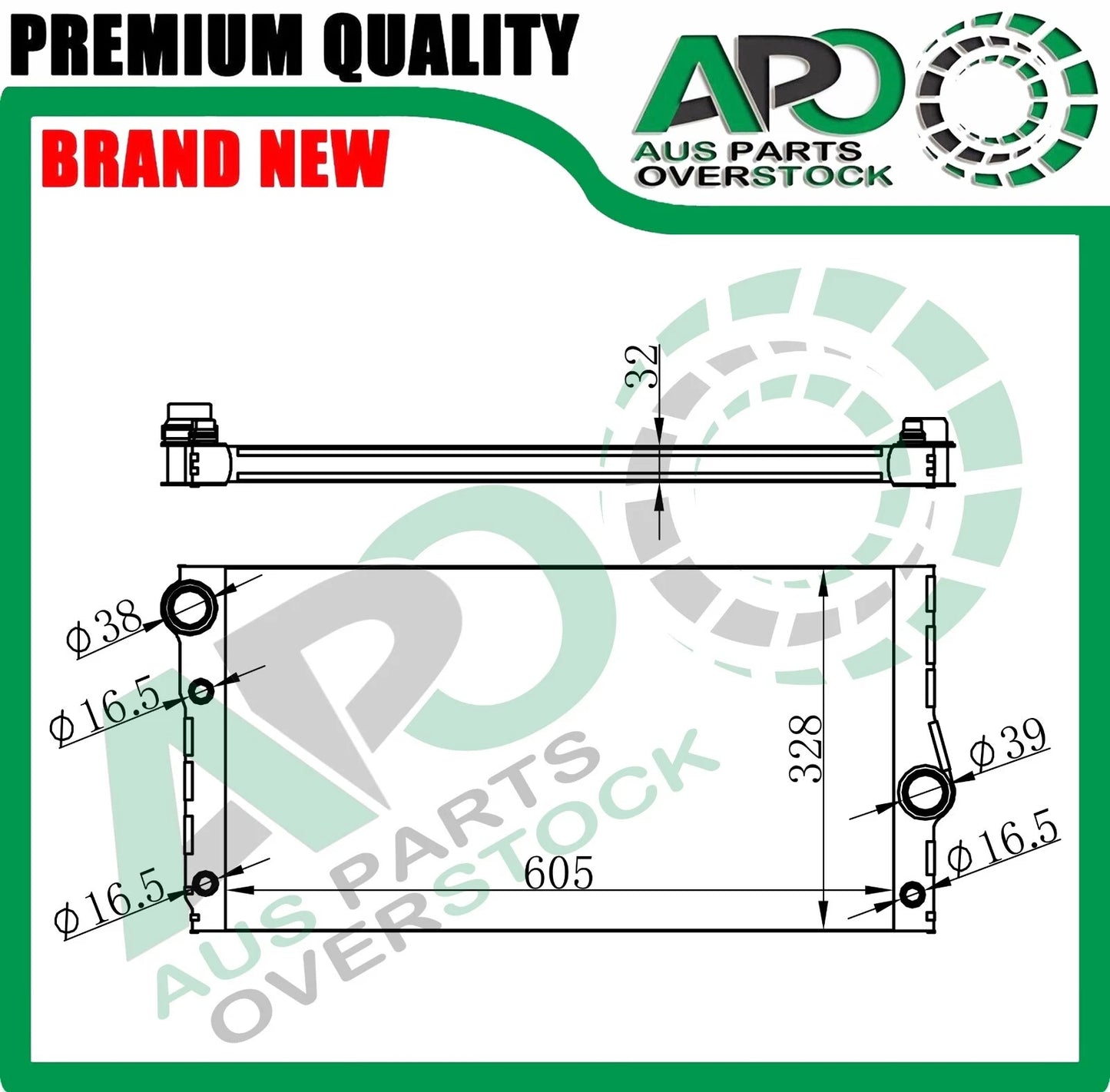Radiator for BMW 5 series F07 F10 F11 535i 2009-2017