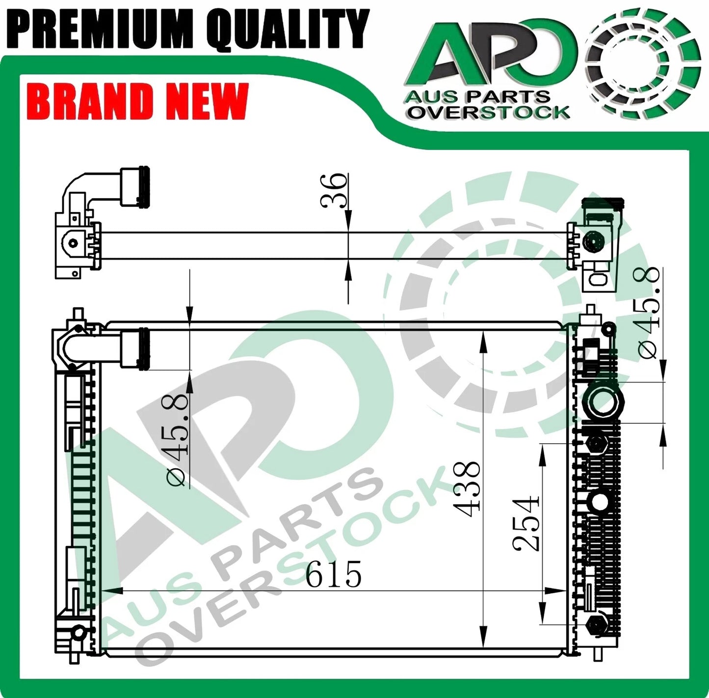 Radiator For INFINITI Q50 V37 2.0L Turbo Petrol 2013-On