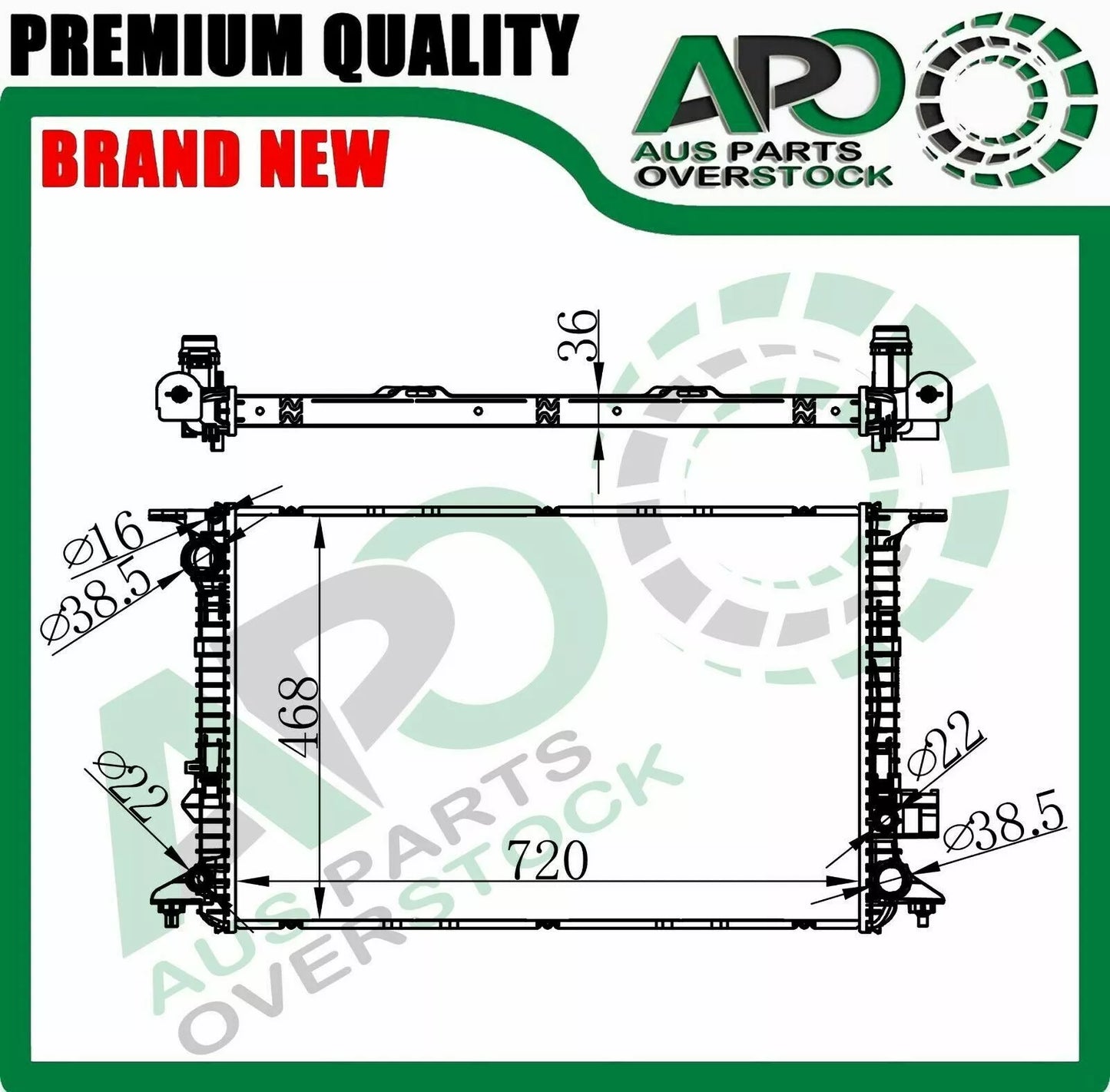 Radiator For AUDI A8 S8 4H 2.0TFSI 2.5FSI 3.0TTFSI 3.0TDi Petrol Diesel