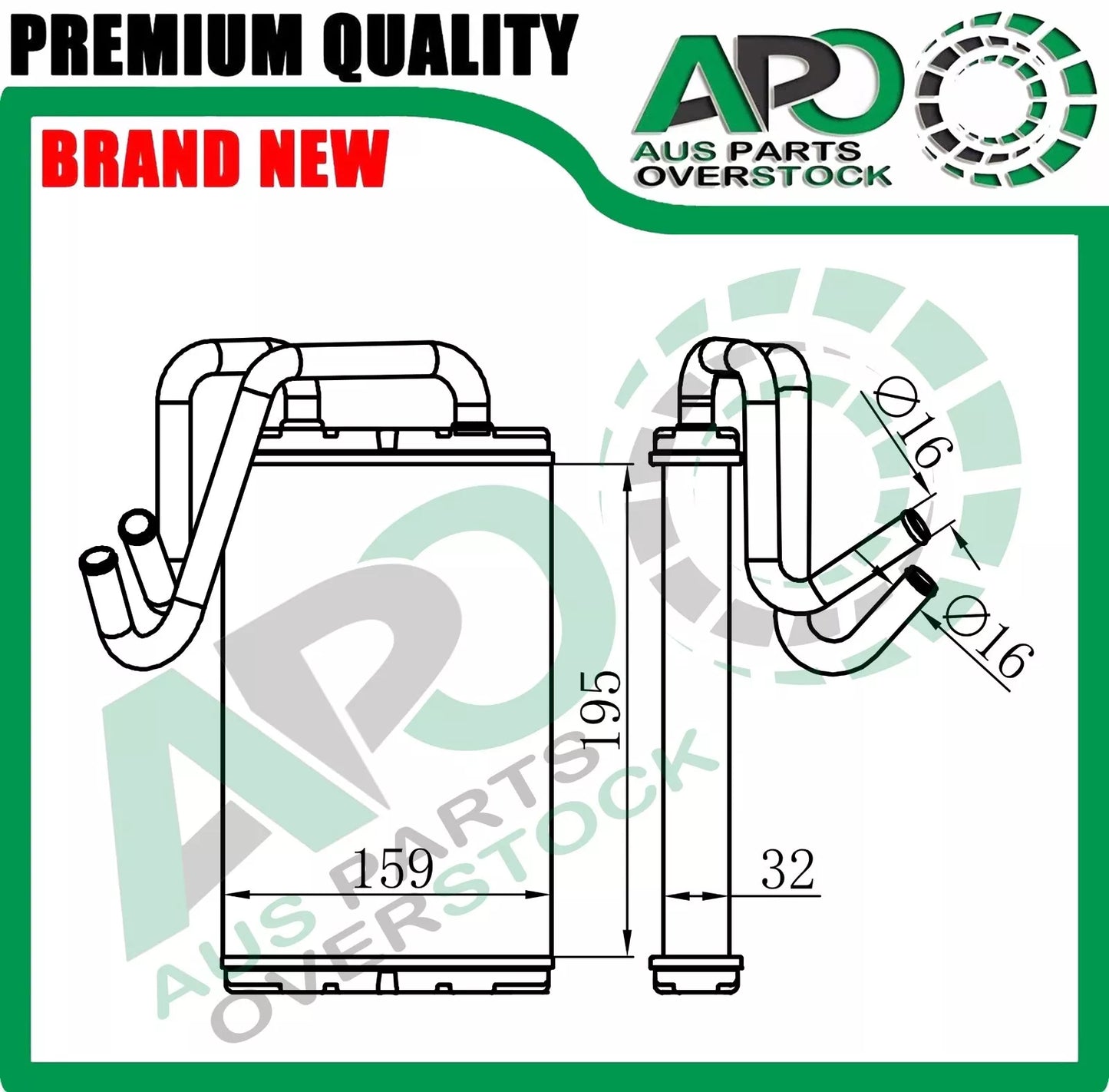 Heater Core For Holden COMMODORE VT VX VY VZ V6 V8 2000-2007