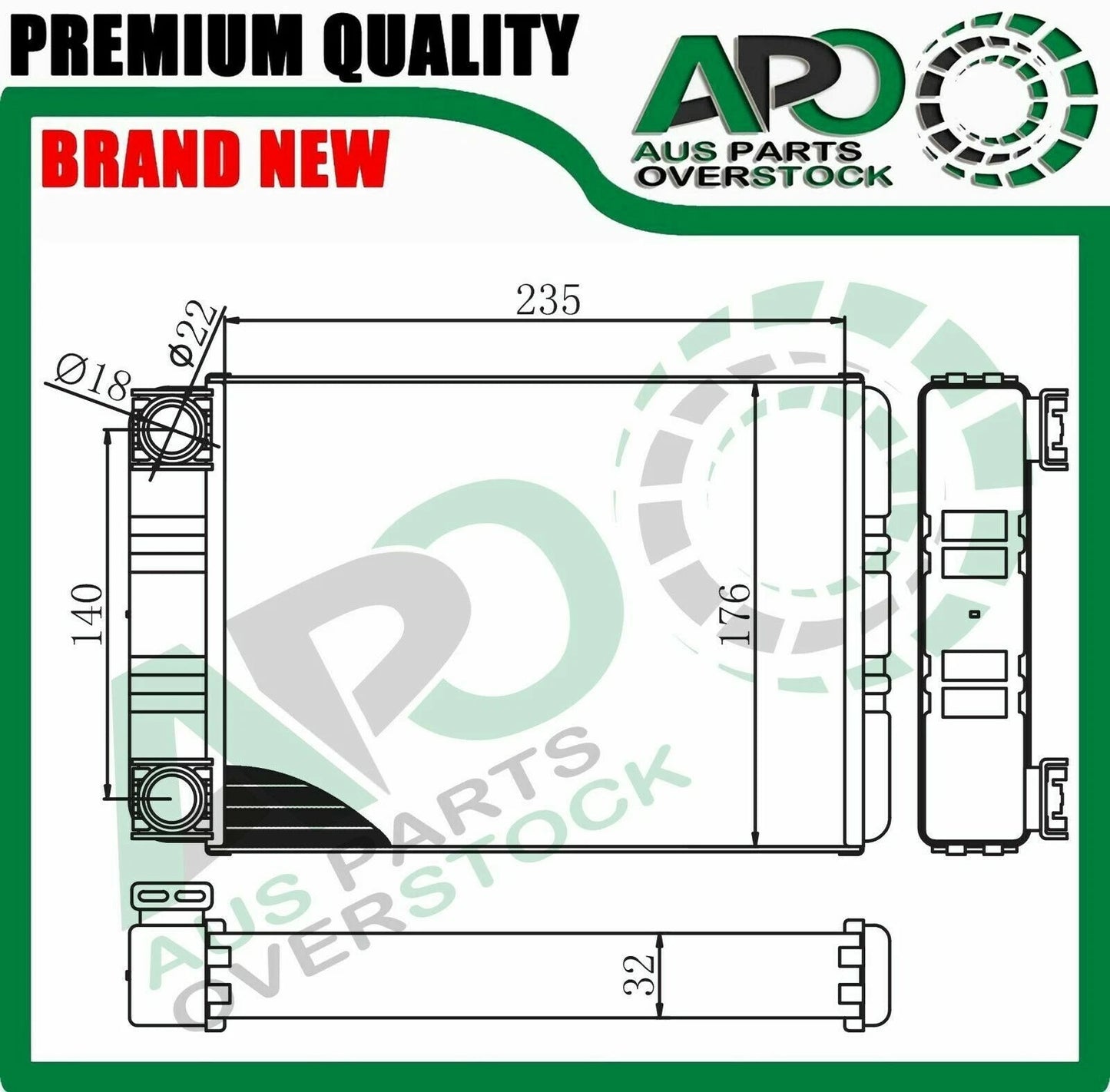 Heater Core For MERCEDES CLC-CLASS C-CLASS W203 4/2000-On