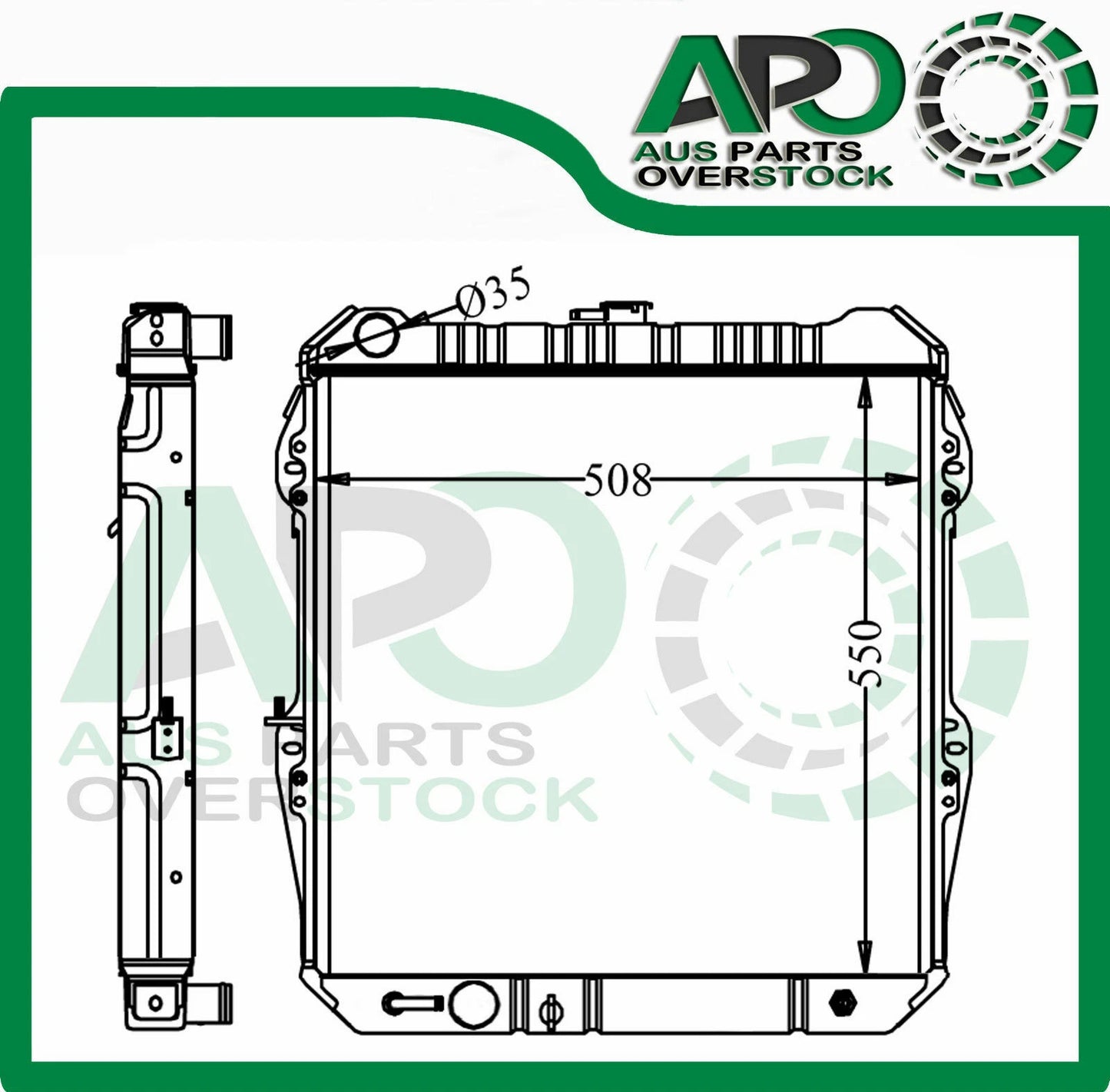 FULL ALLOY RADIATOR FOR TOYOTA HILUX VZN167 V6 3.4L/KZN165R 3.0 DIESEL97-05