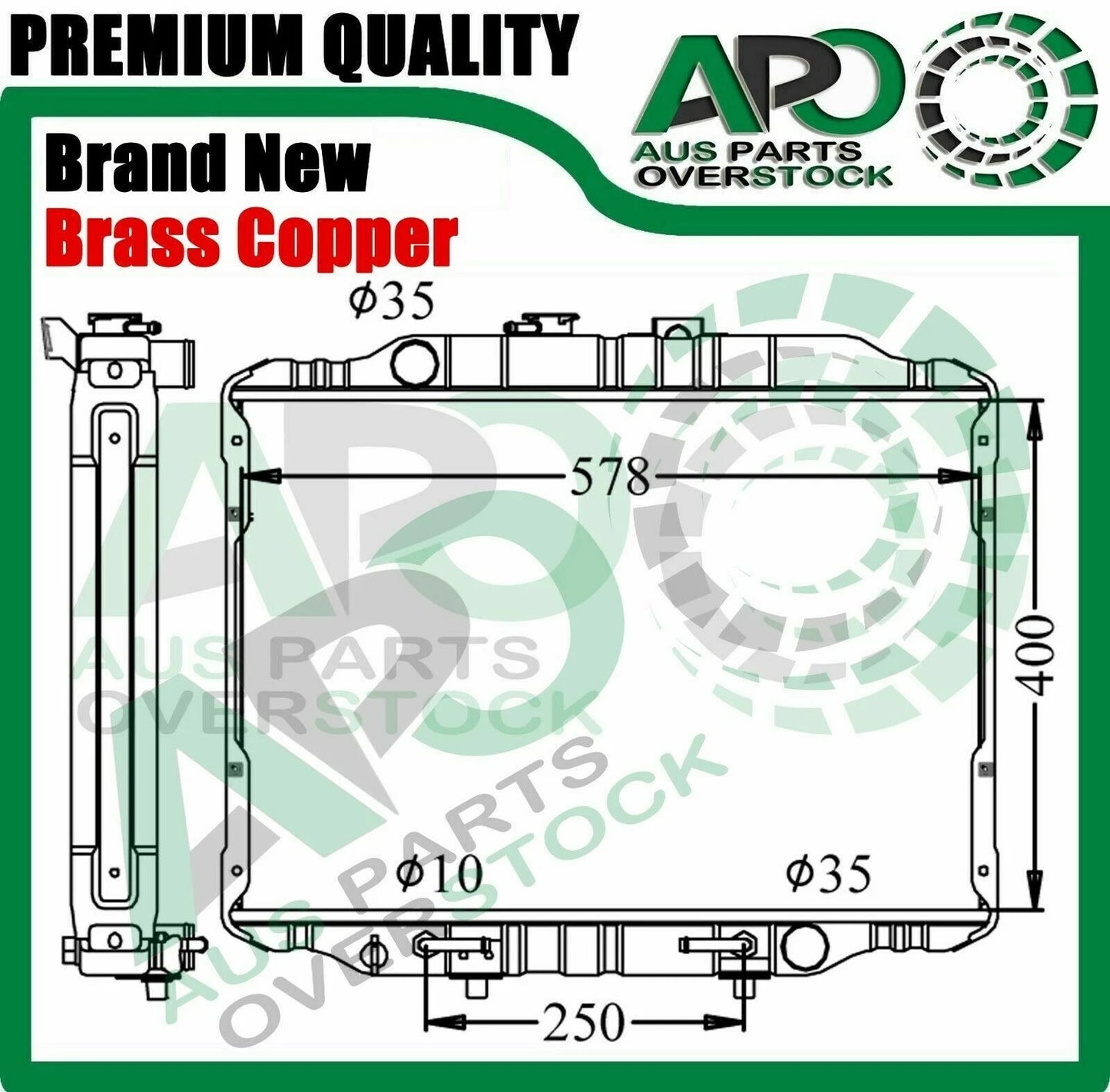 3 Row Copper Brass Radiator For Mitsubishi Delica Express L300 Starwagon 1986-2007