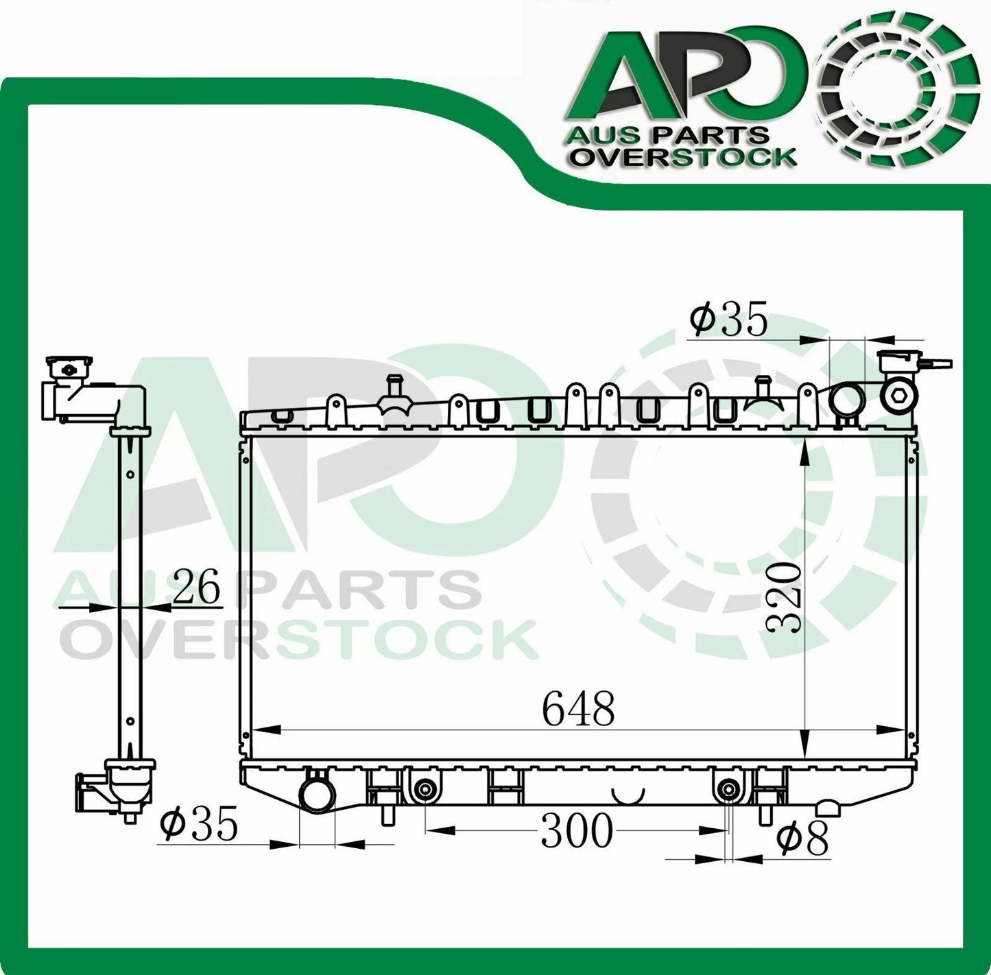 Heavy Duty Radiator For NISSAN PULSAR N14 N15 Auto Manual 1991-5/2000 35mm Hoses